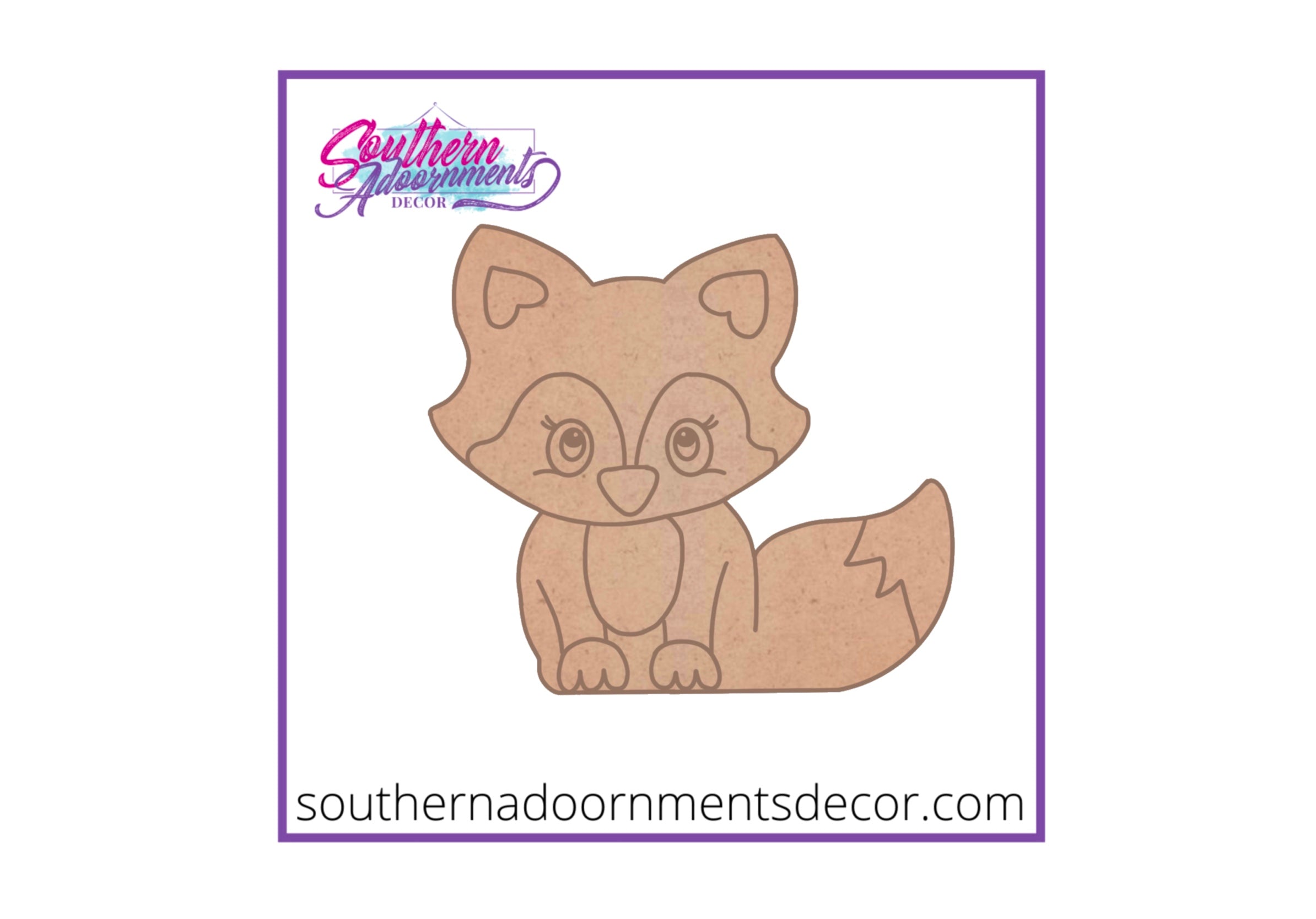 Baby Fox Wooden BLANK