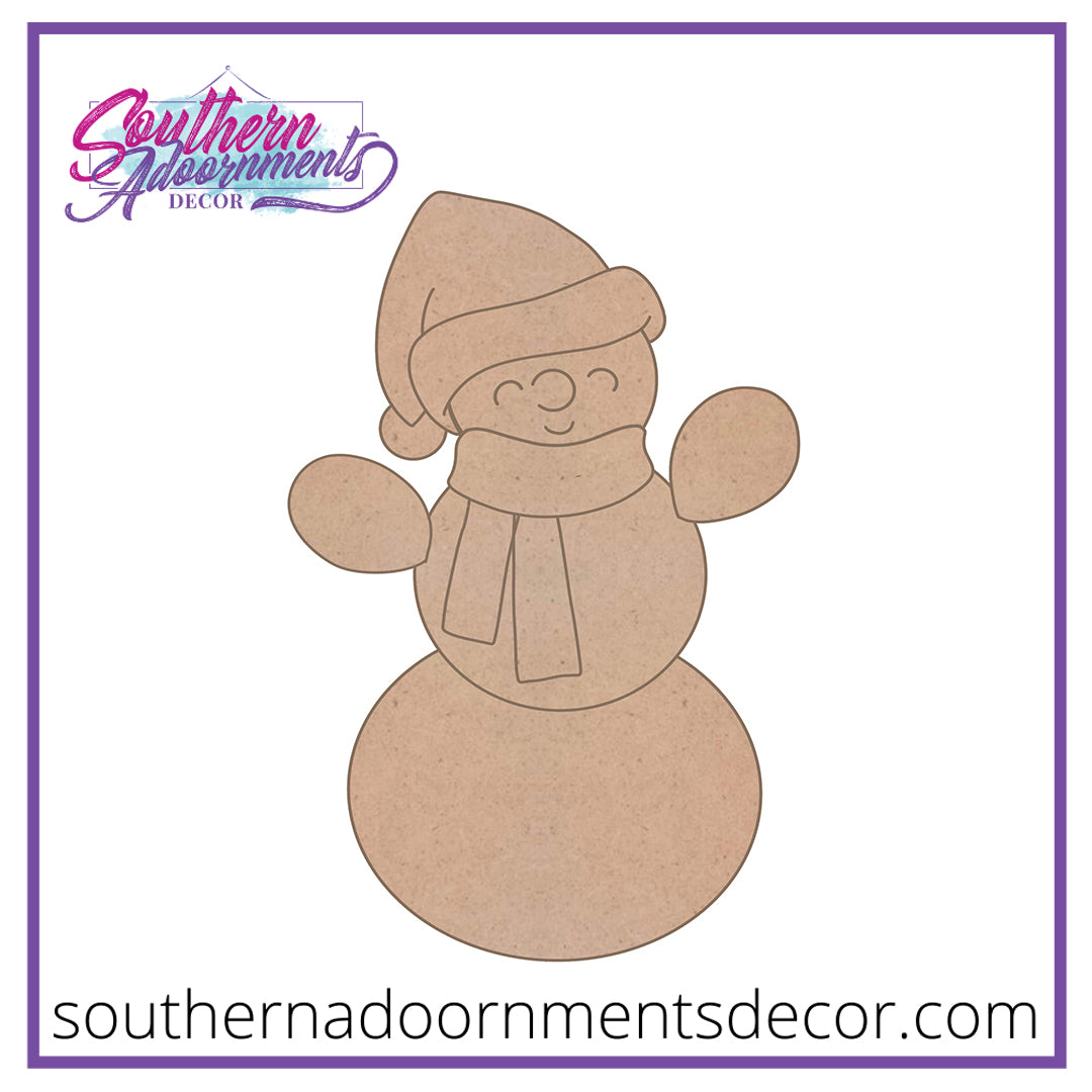 Cactus Snowman Blank