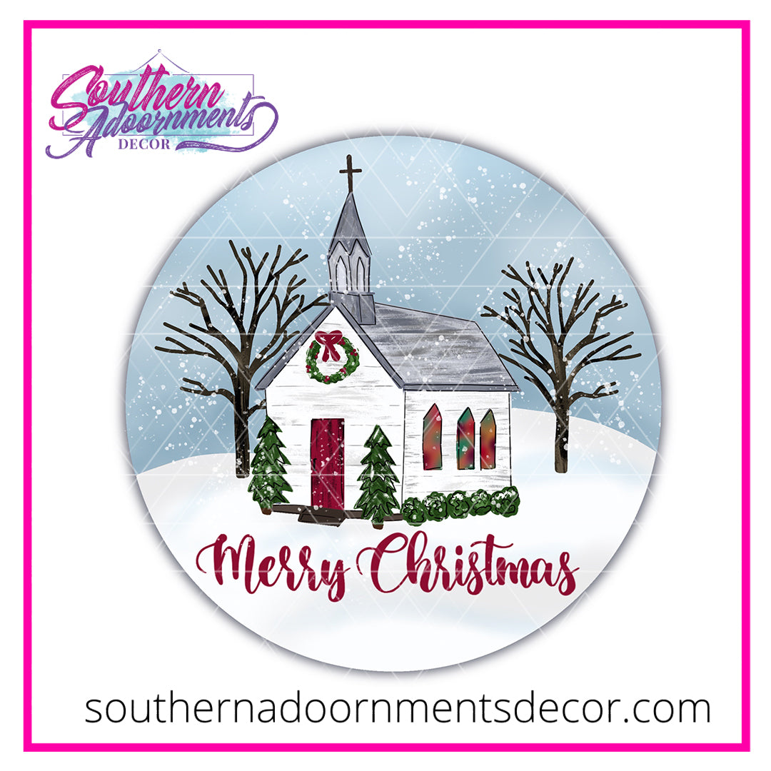 Christmas Church Blank