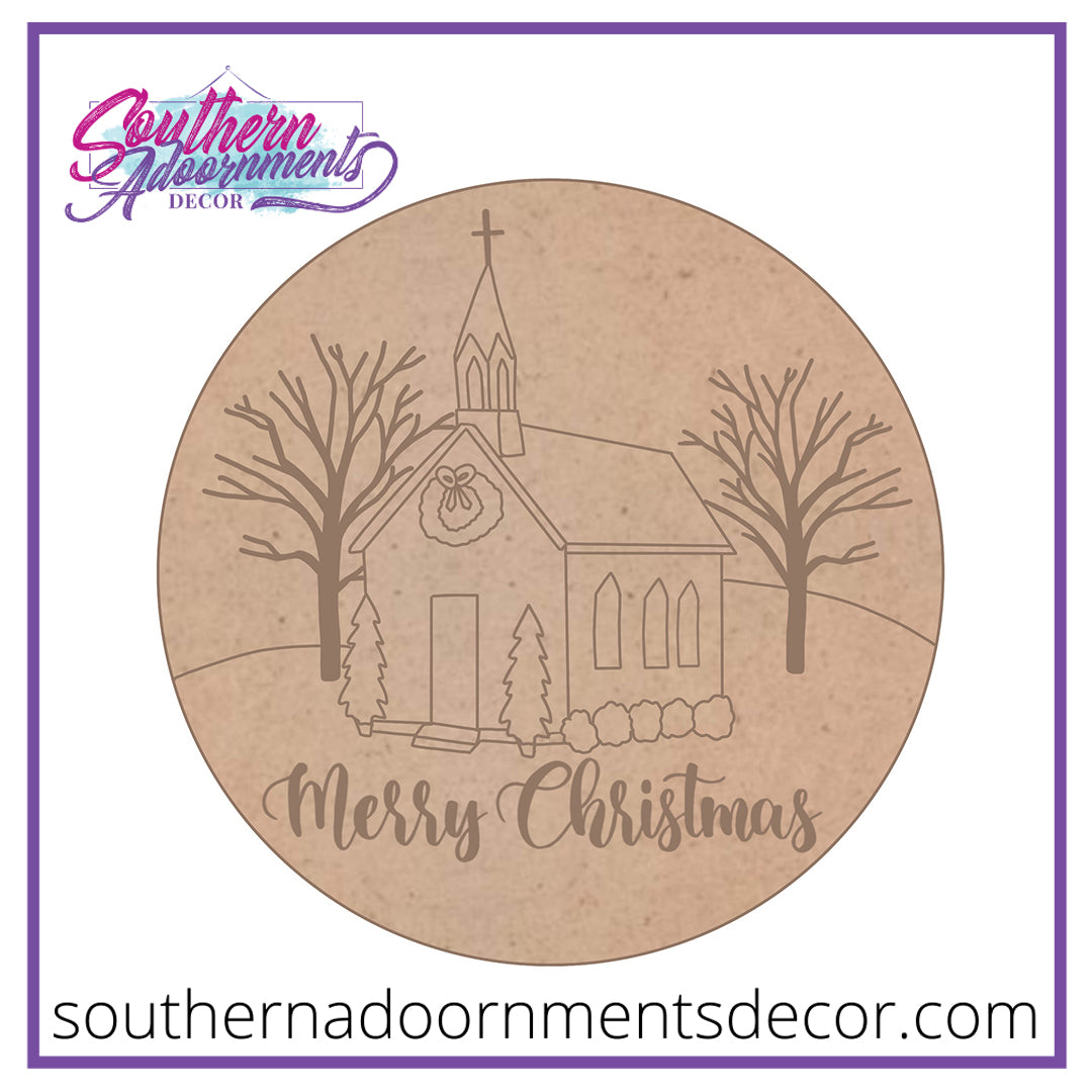 Christmas Church Blank