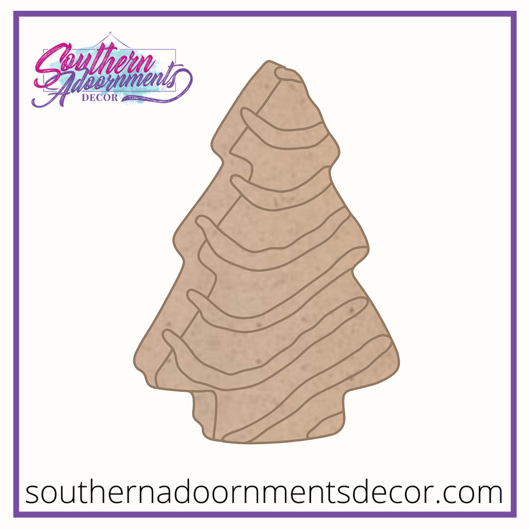 Christmas Tree Cake Blank