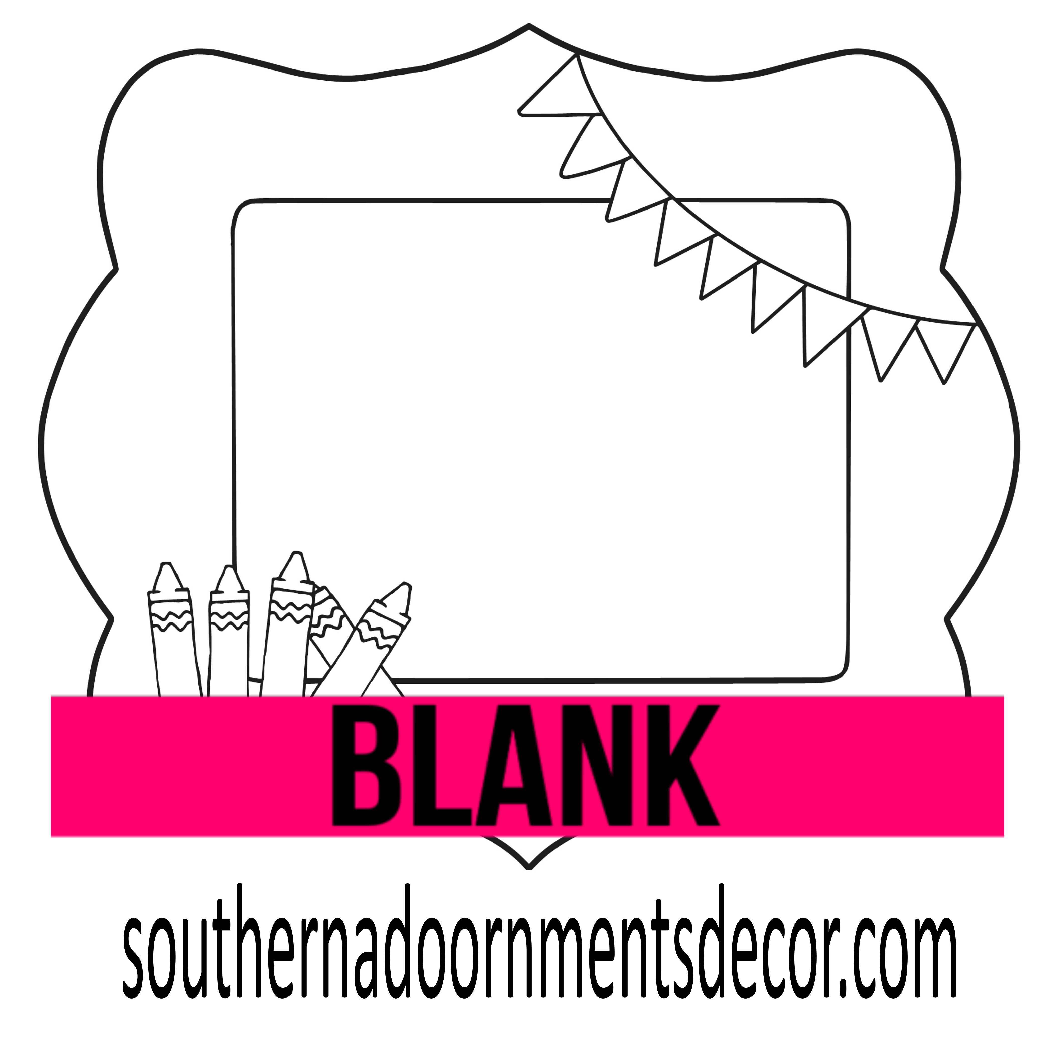 Classroom Welcome Sign Wooden BLANK