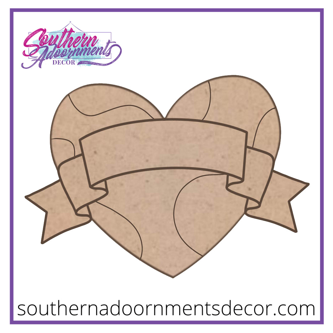 Earth Heart Banner Blank