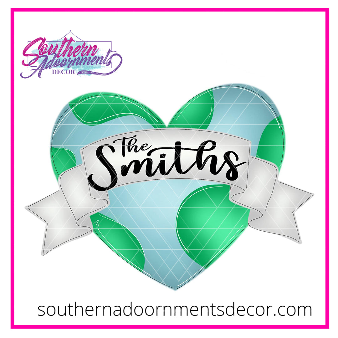 Earth Heart Banner Blank