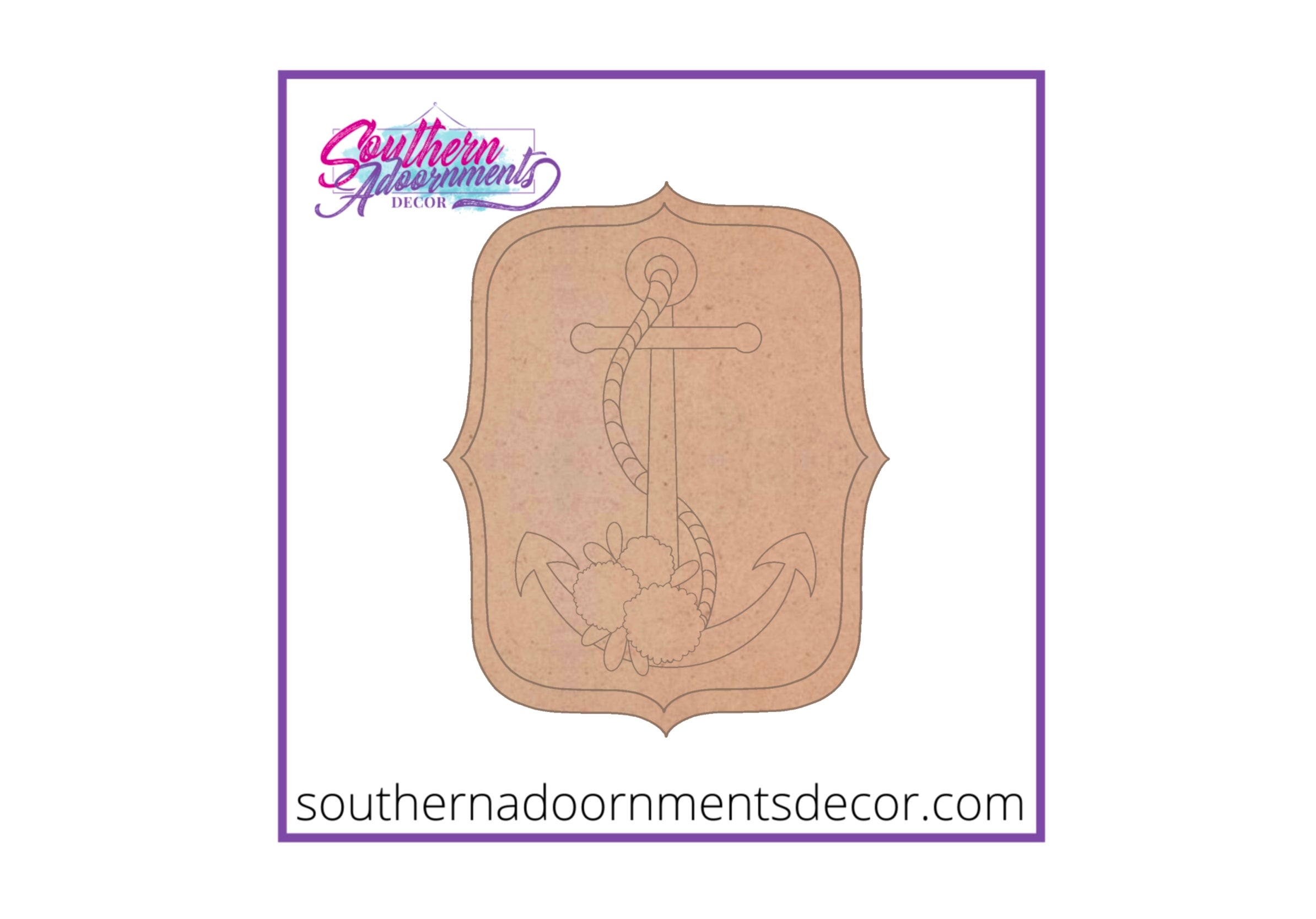 Floral Anchor Blank