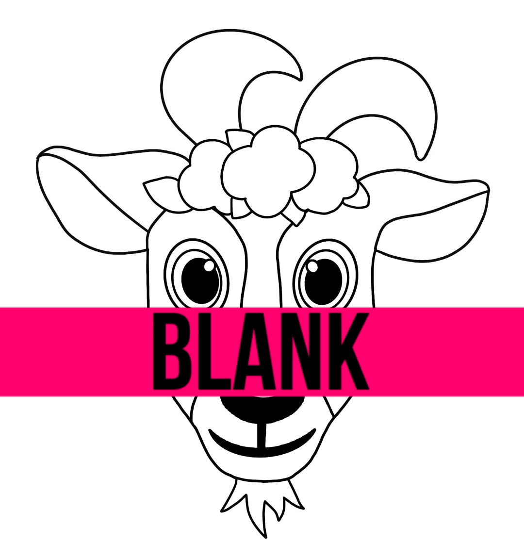 Floral Goat Blank