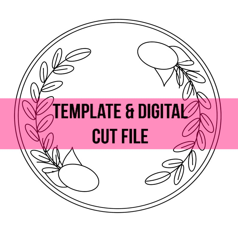 Floral Vine Template & Digital Cut File