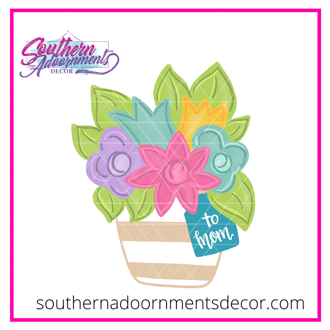 Flowers for Mom Blank