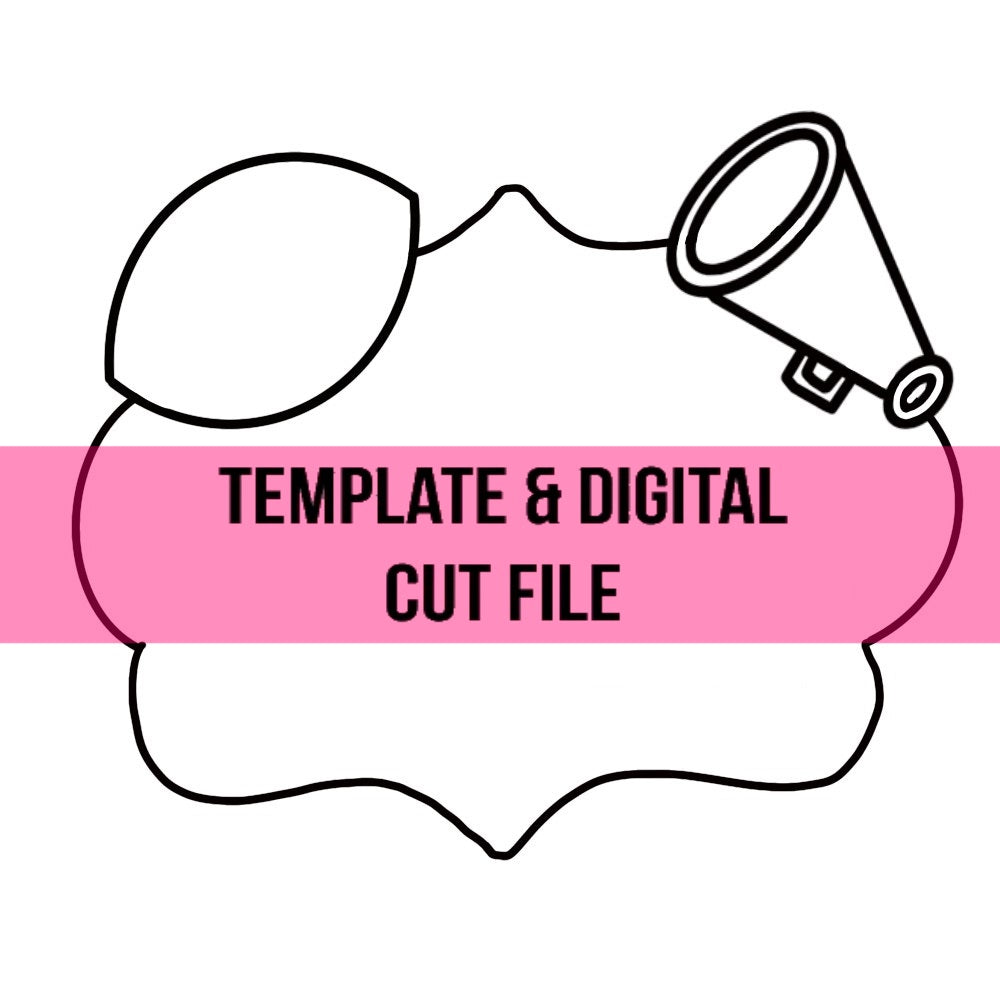 Football Sign Template & Digital Cut File