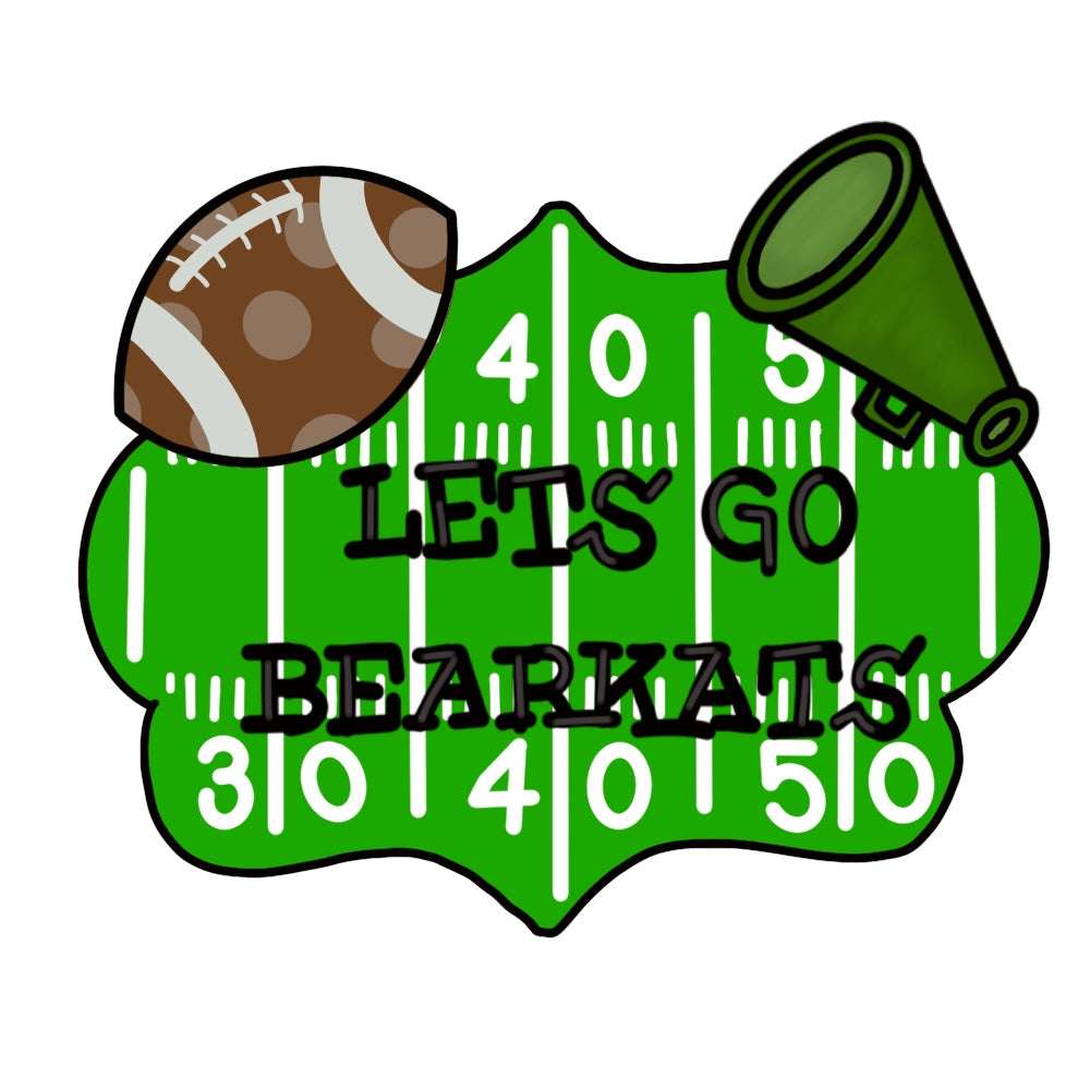 Football Sign Template & Digital Cut File