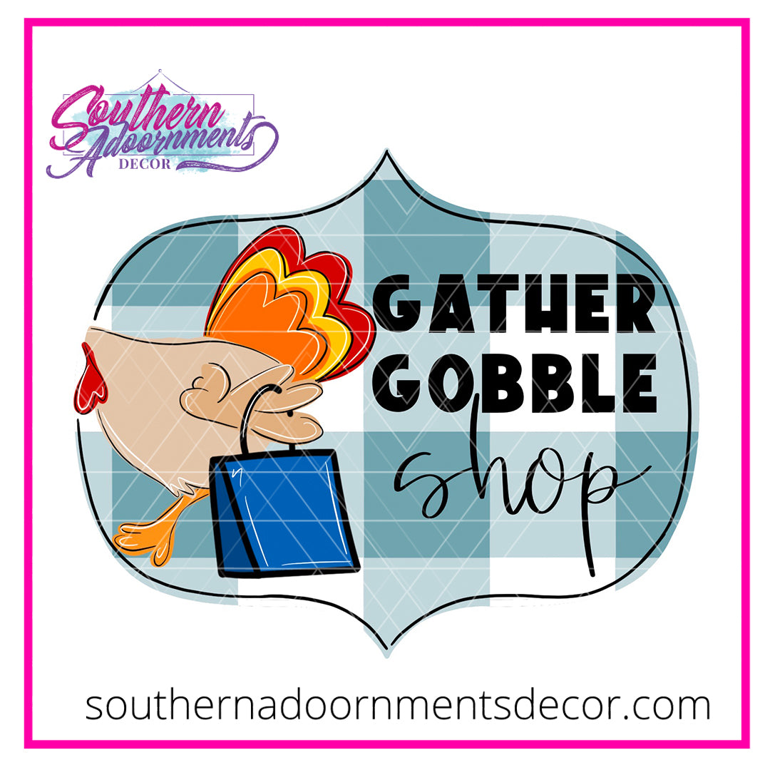 Gather Gobble Shop Wood Cut Out Blank