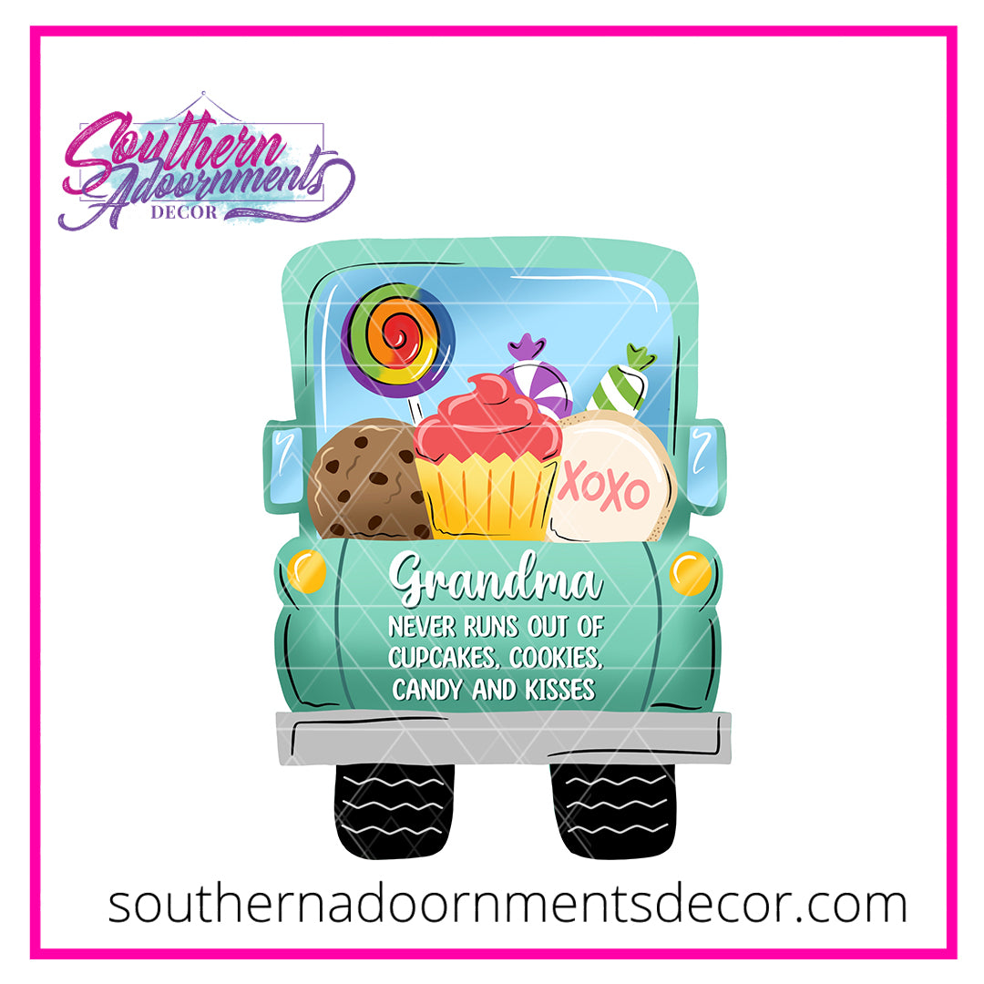 Grandma Truck Rear Blank