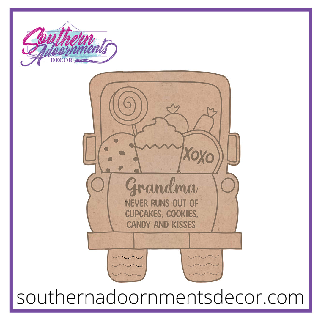 Grandma Truck Rear Blank
