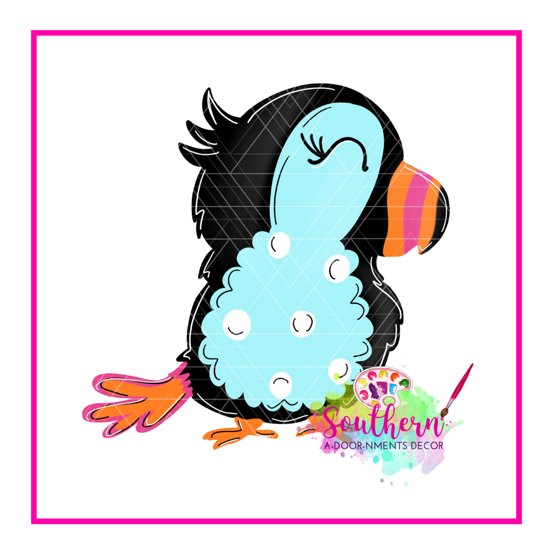 Happy Colorful Bird Blank