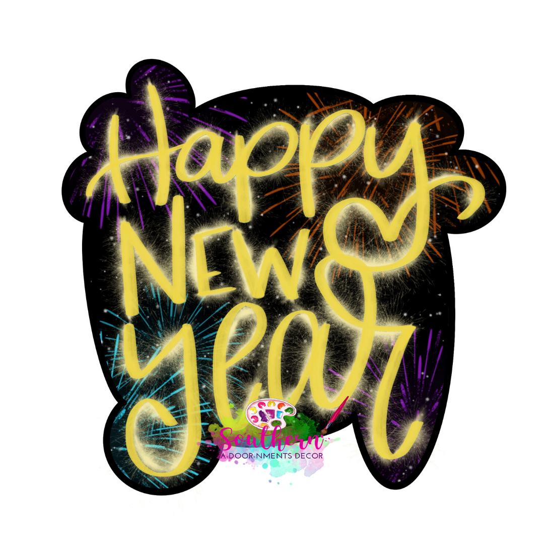 Happy New Year Template & Digital Cut File