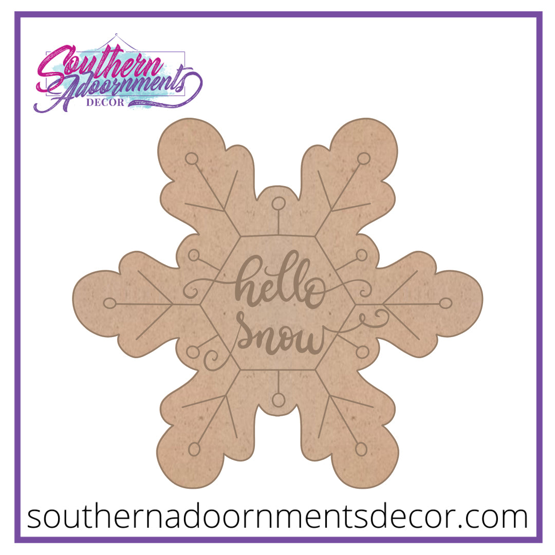 Hello Snow Blank