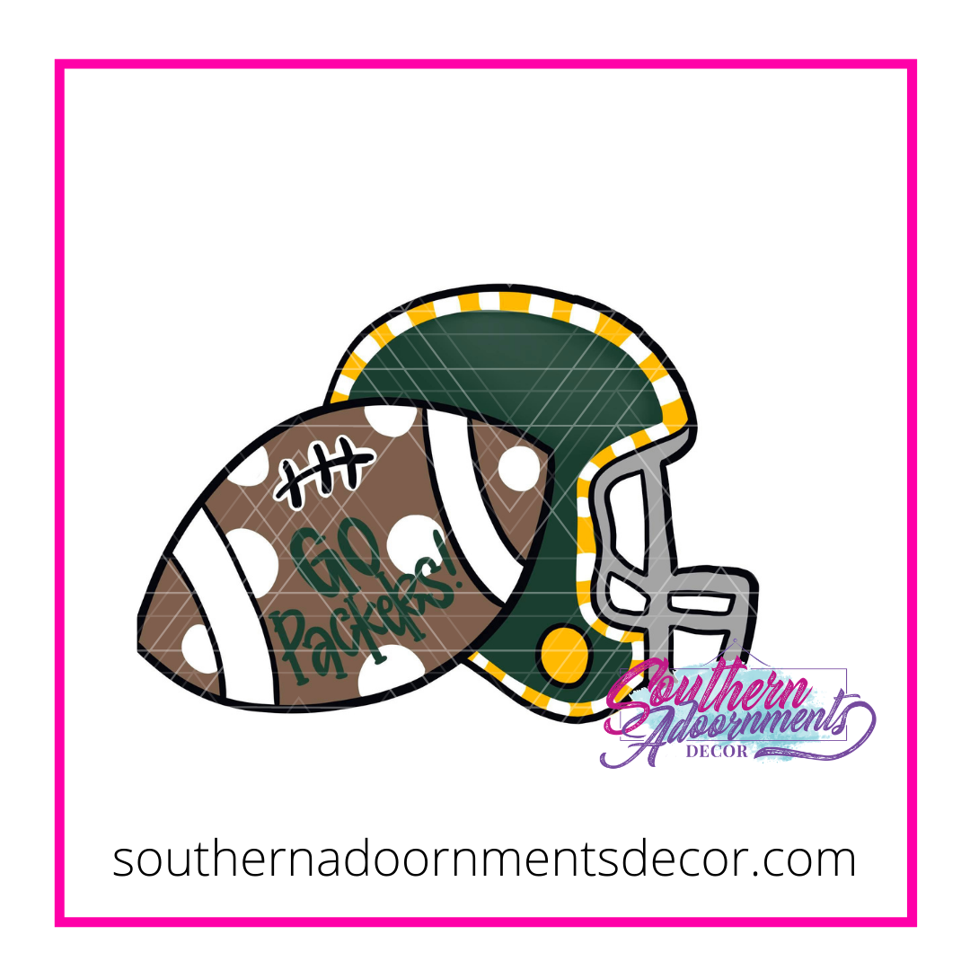 Helmet with Football Blank