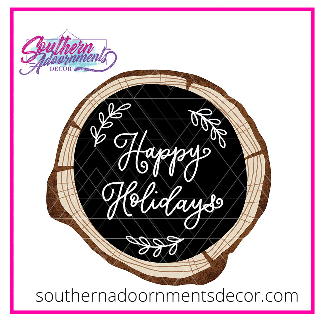 Holiday Wood Slice Blank