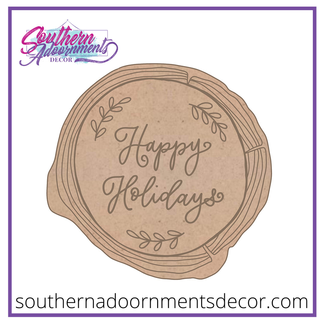 Holiday Wood Slice Blank