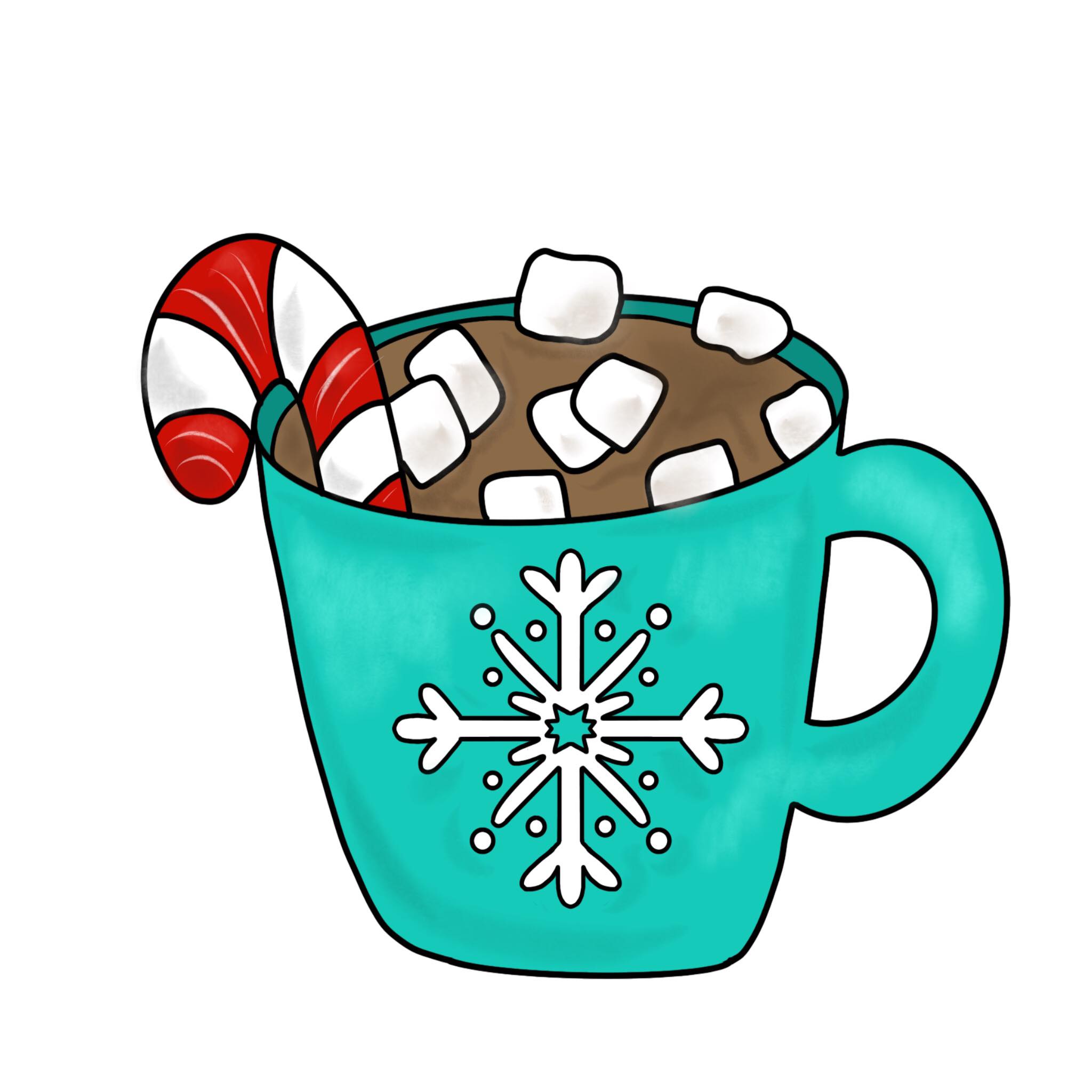 Hot Chocolate Template & Digital Cut File Southern Adoornments Decor