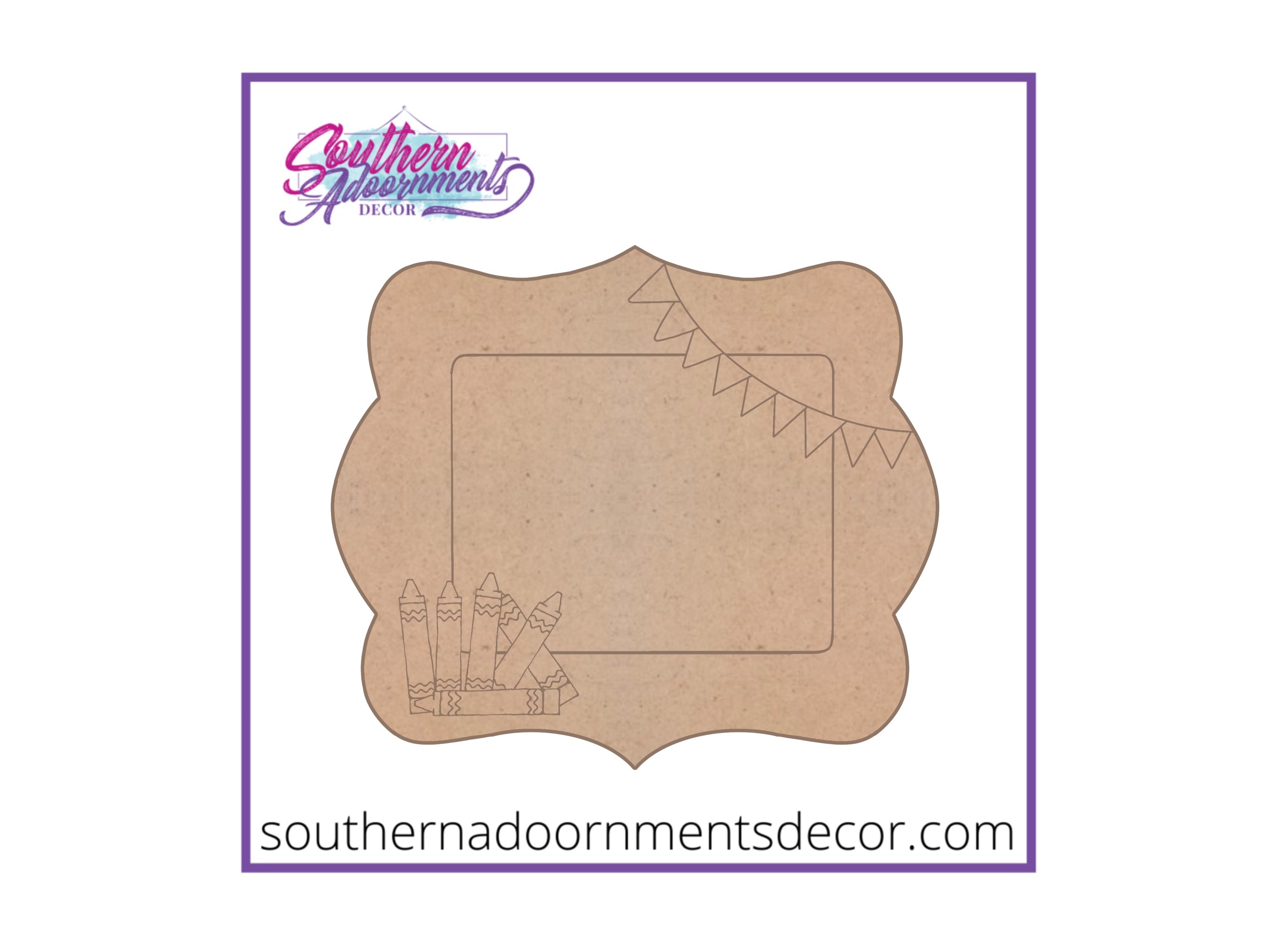 Classroom Welcome Sign Wooden BLANK