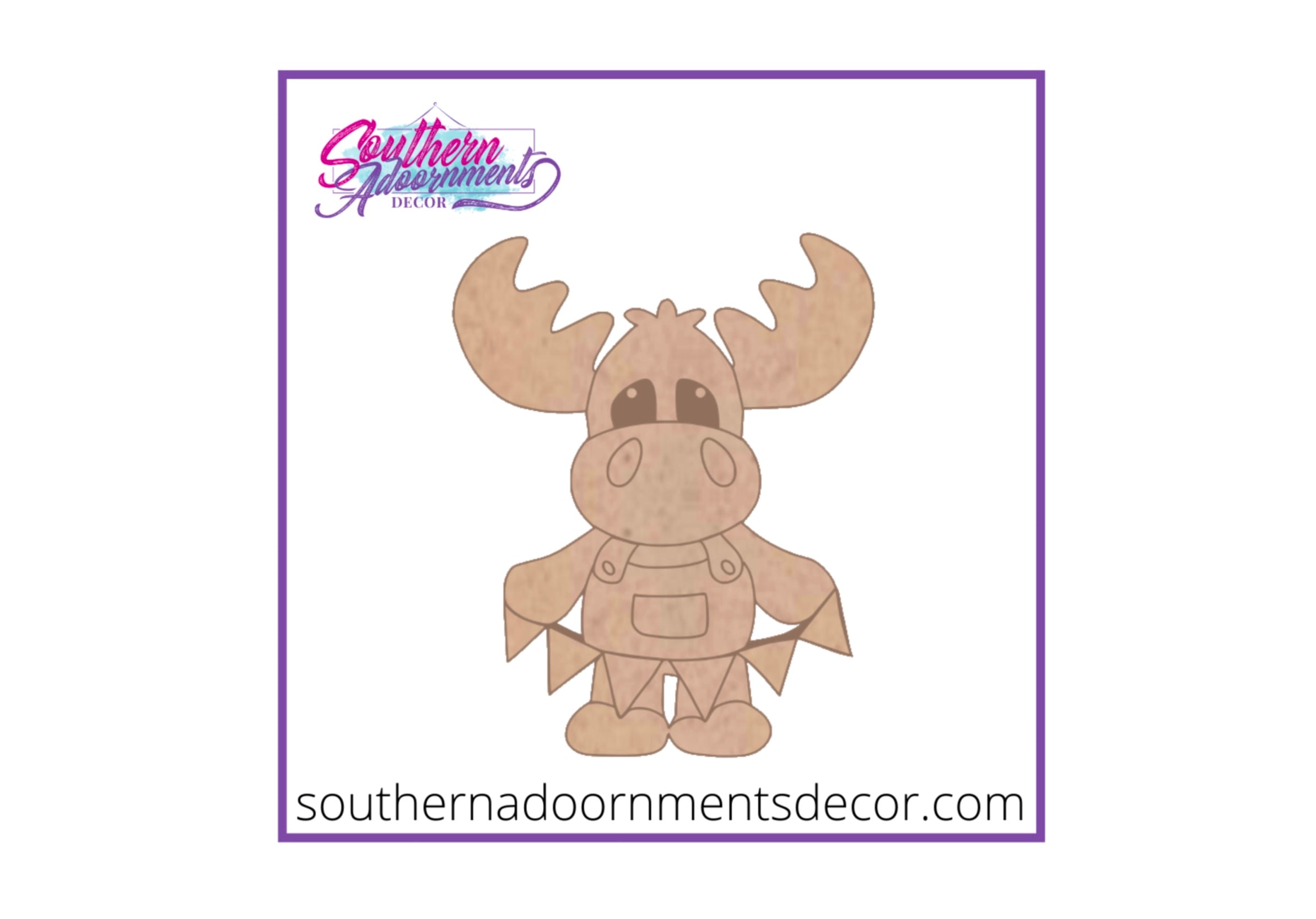 Moose & Banner Wooden Blank