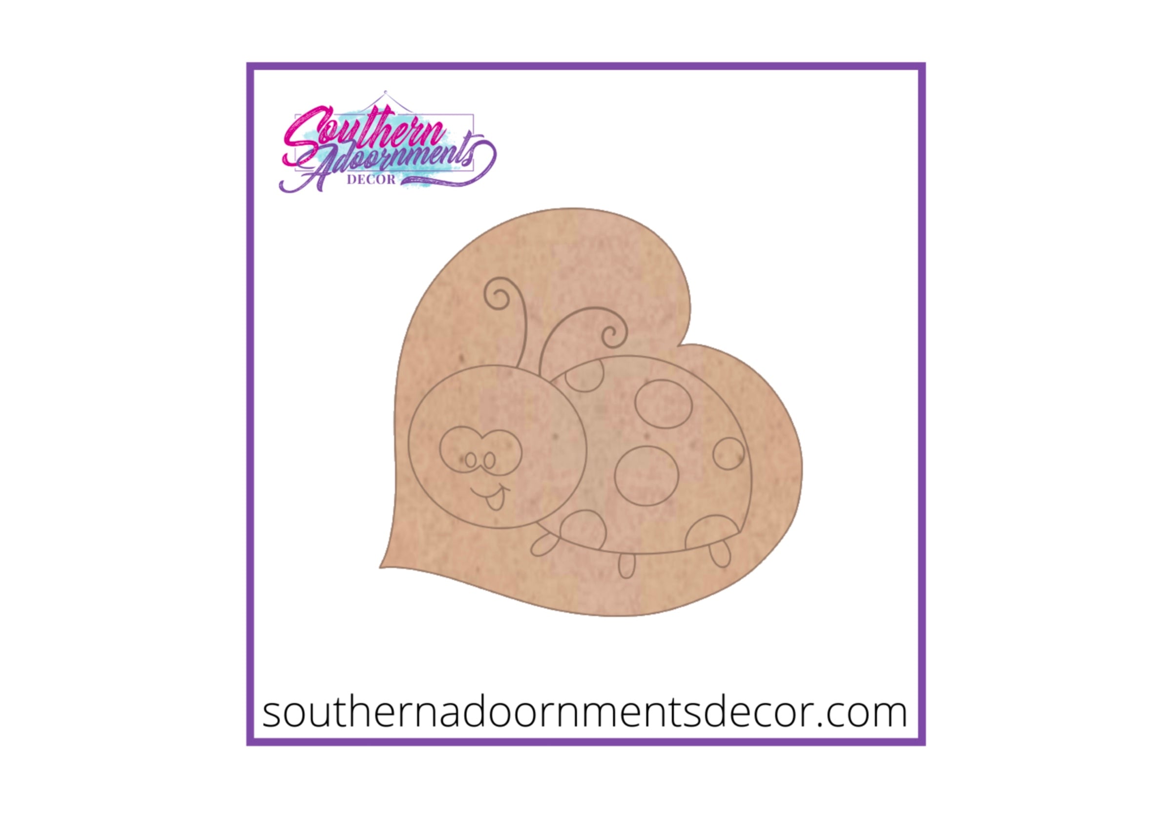 Ladybug Heart Blank