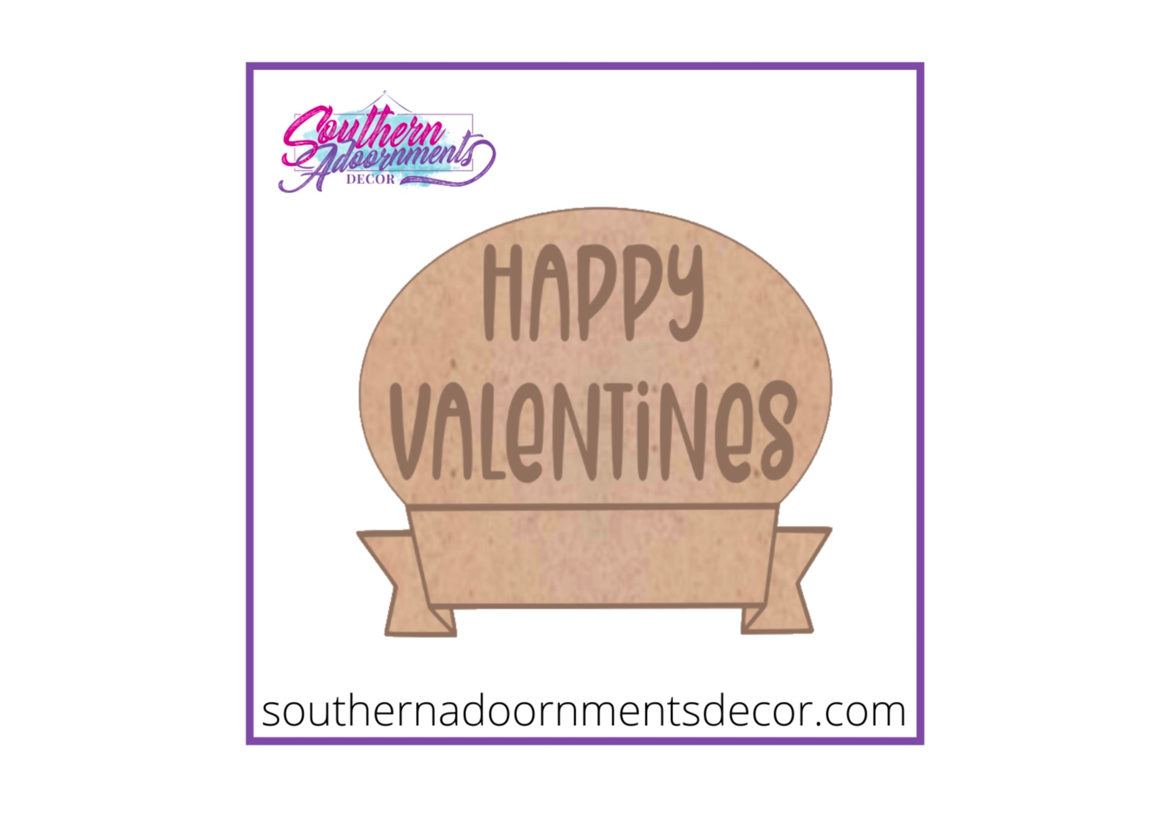 Happy Valentines Sign Blank