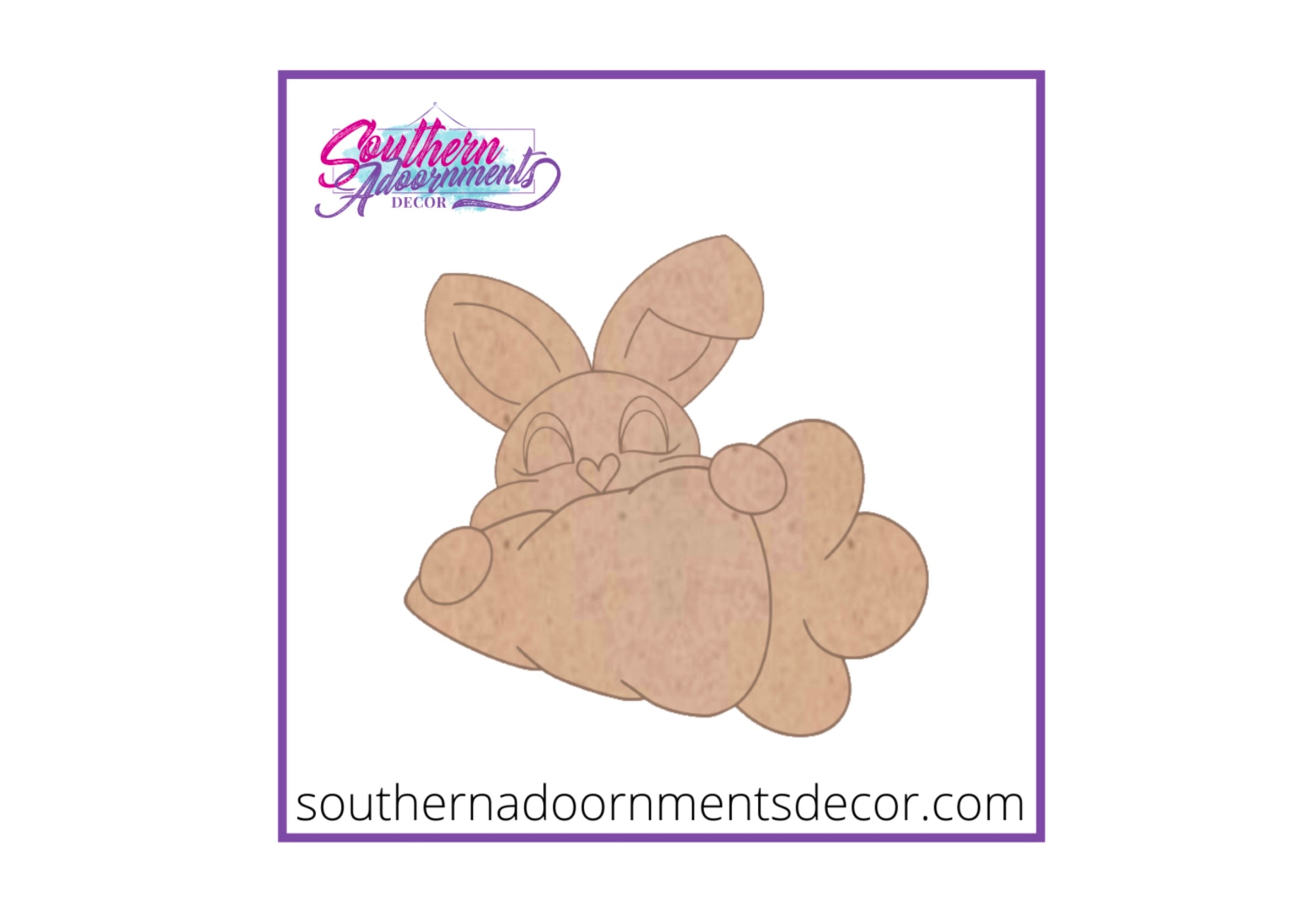 Bunny Eating Carrot  Blank