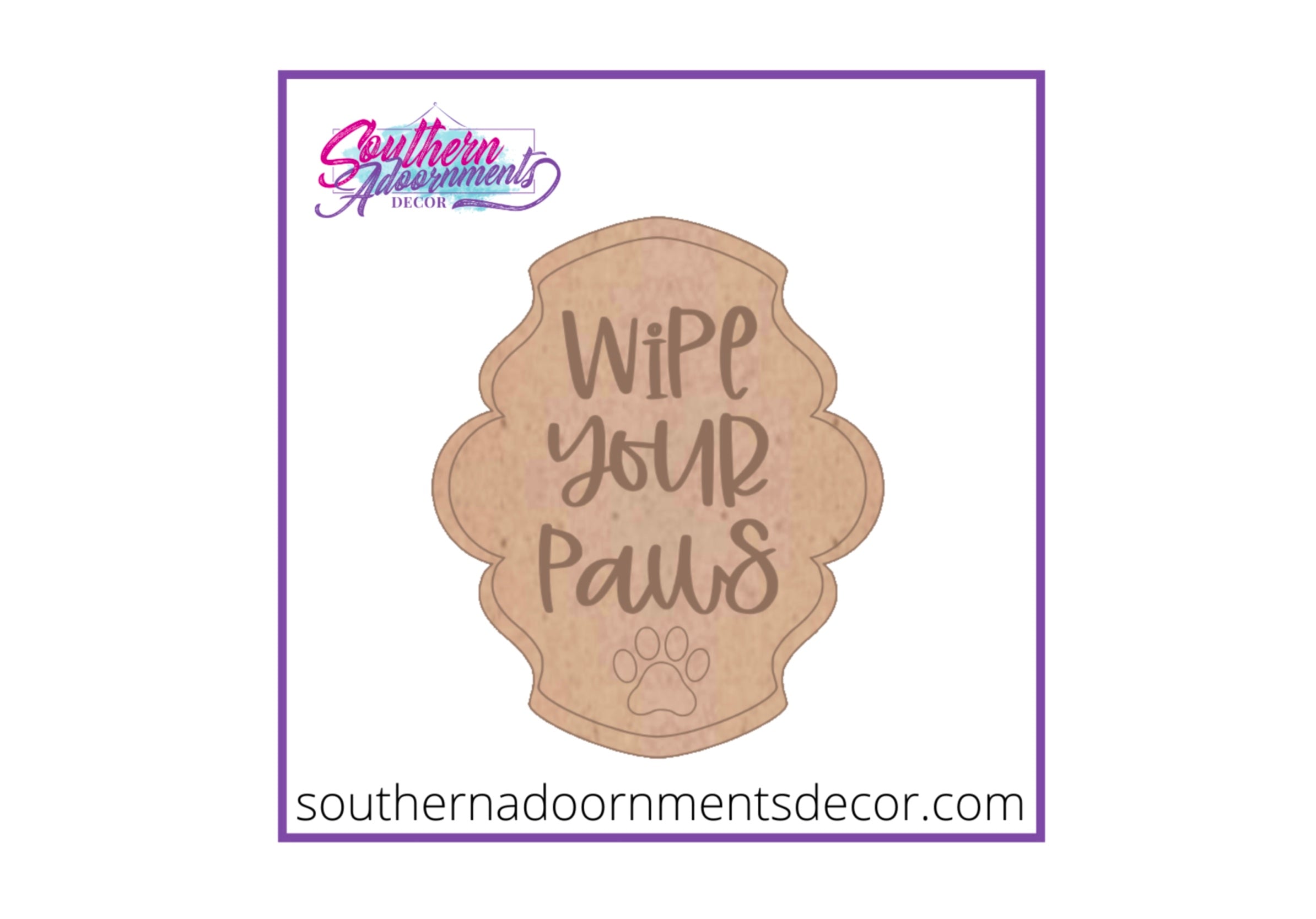 Wipe Your Paws Blank