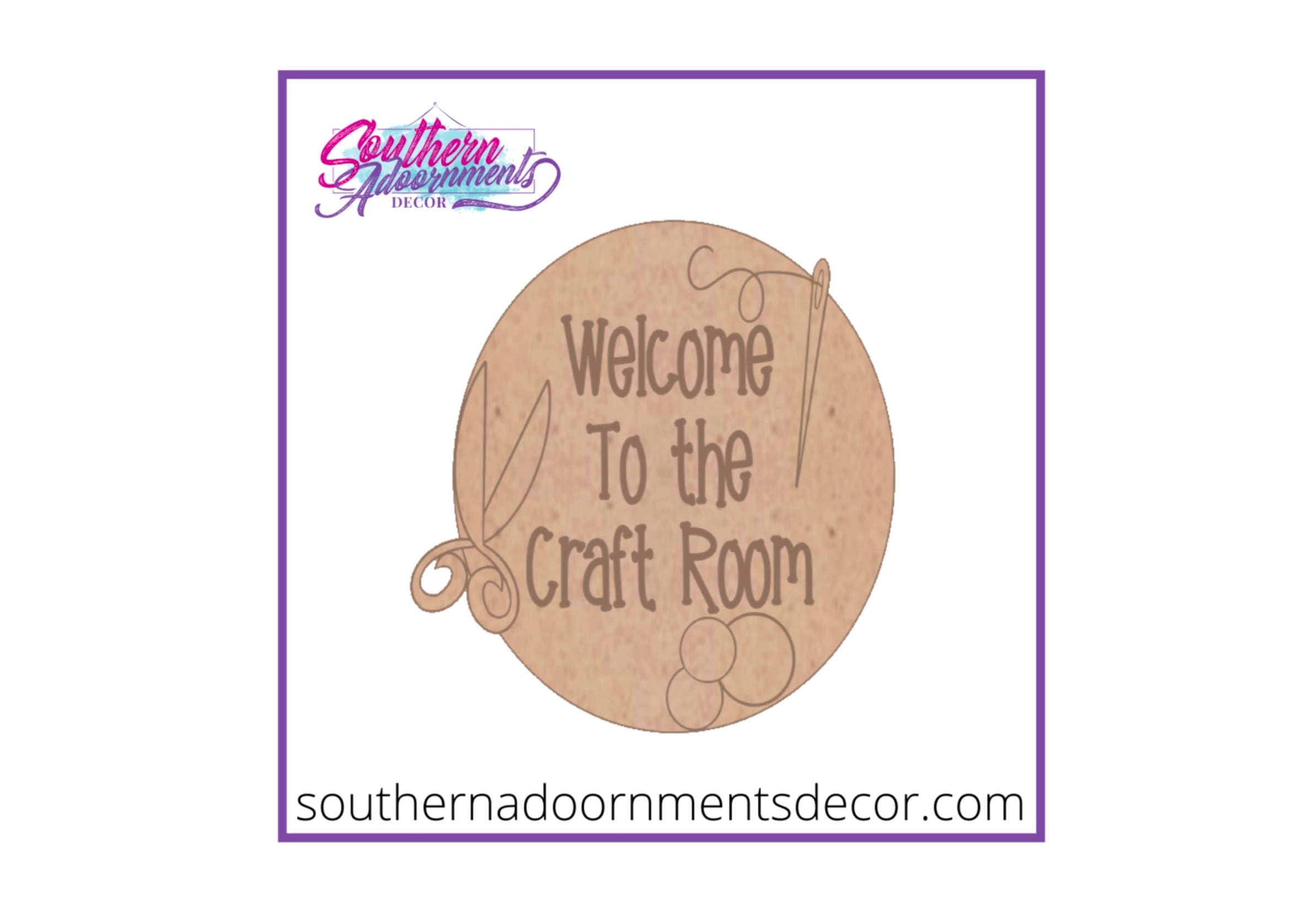 Welcome To The Craft Room Blank