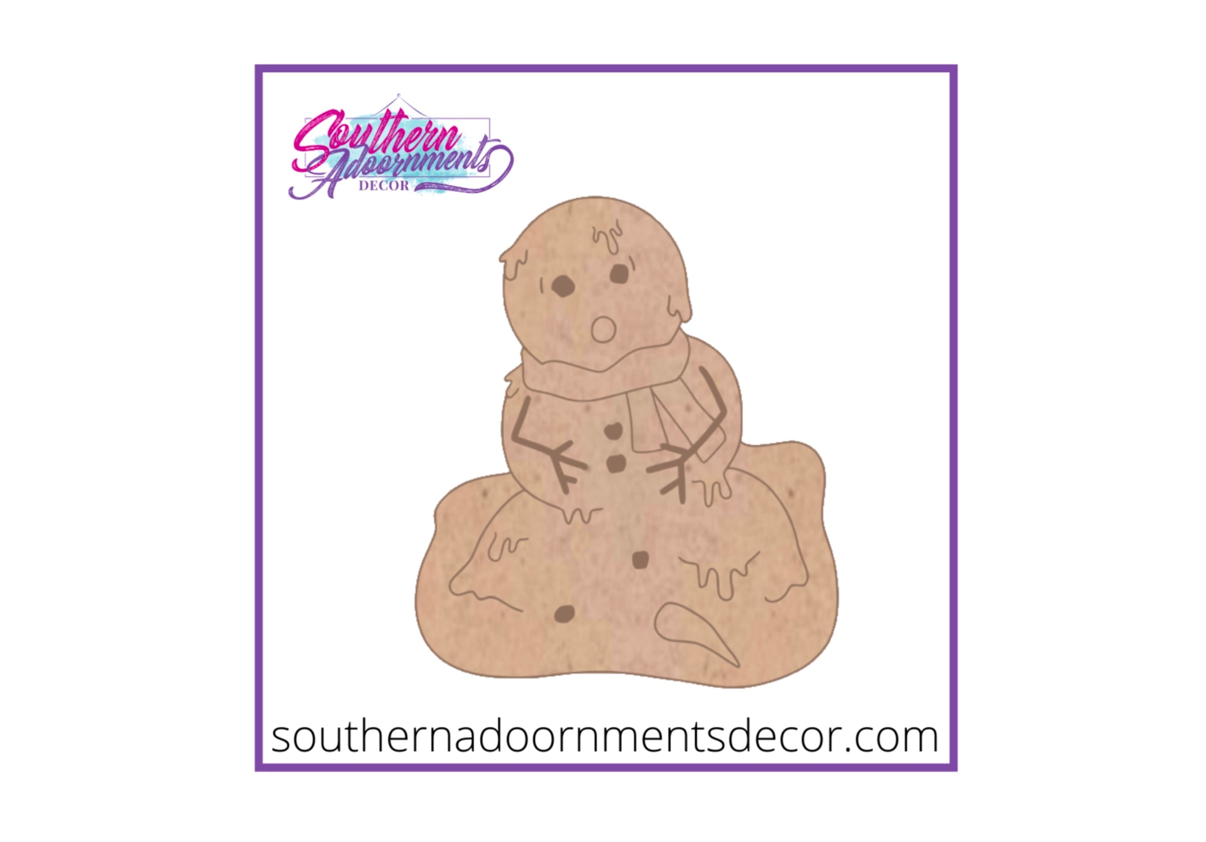 Melting Snowman Blank
