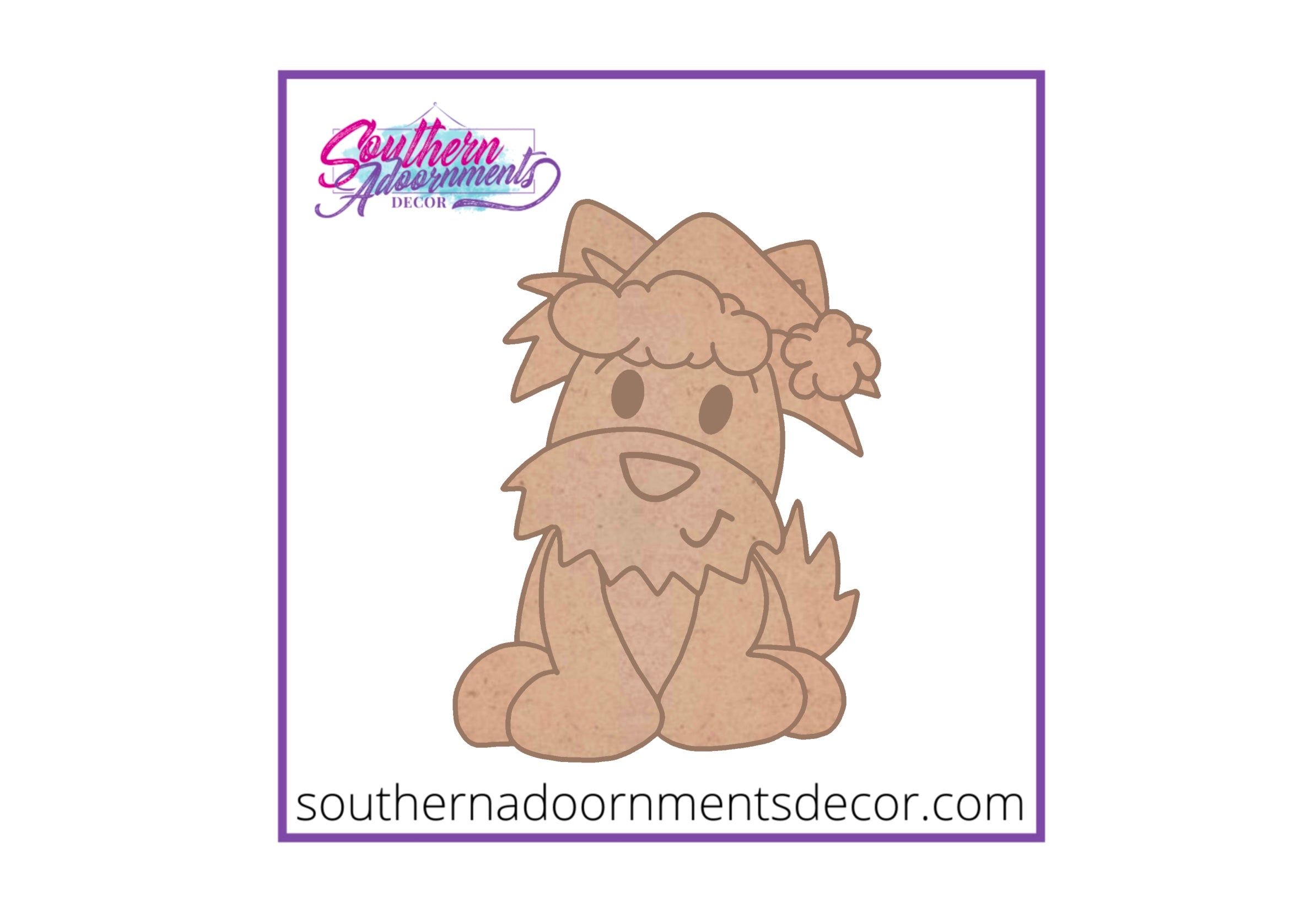 Christmas Dog Wooden BLANK