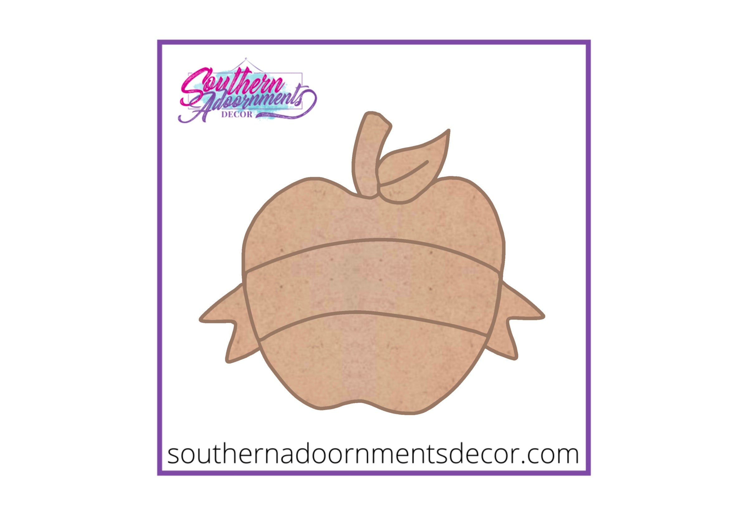 Apple Banner Wooden BLANK