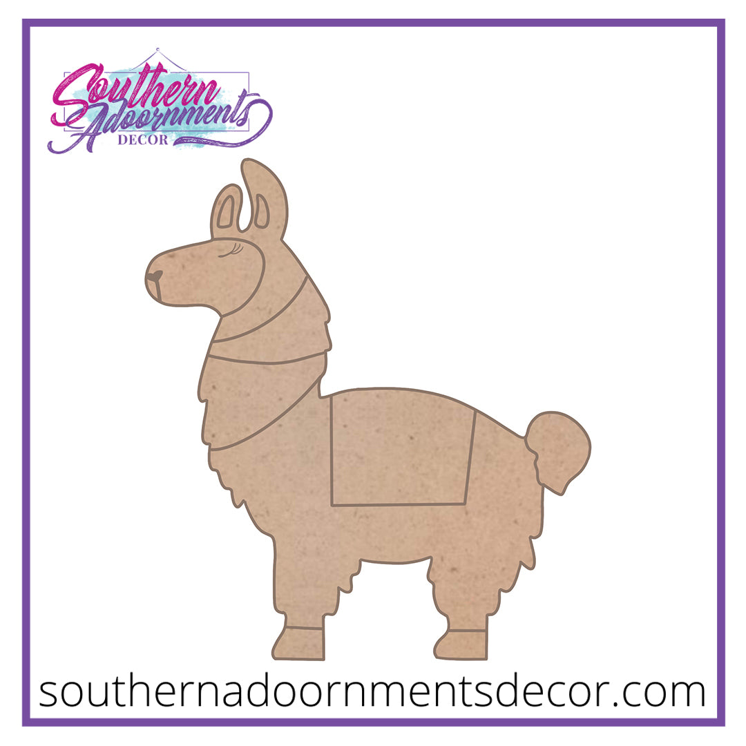 Llama Wooden Blank