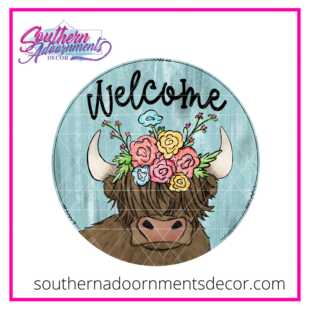 Lola the Highland Cow Blank