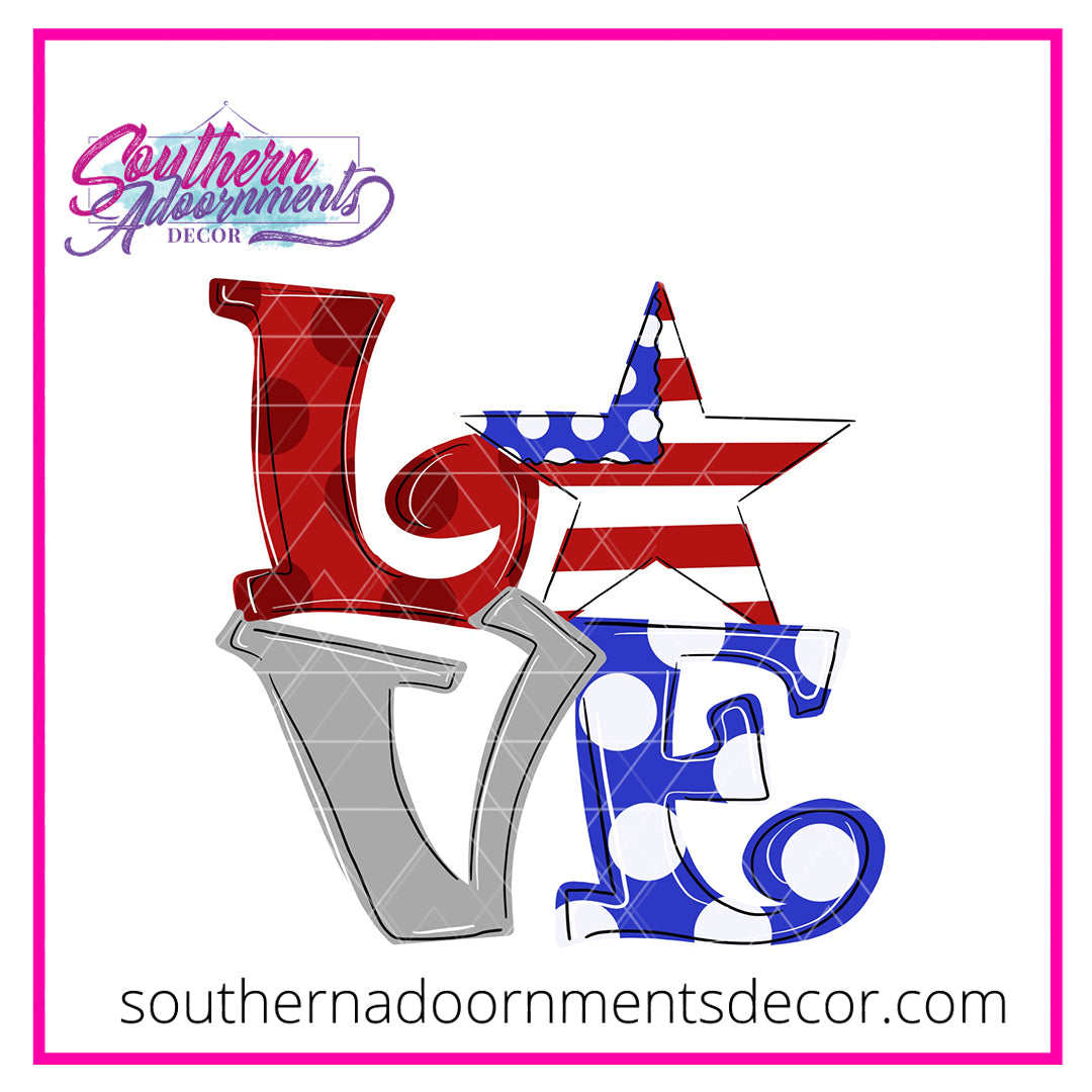 LOVE Star BLANK Wood Blank