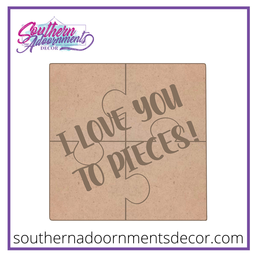 Love You to Pieces Blank