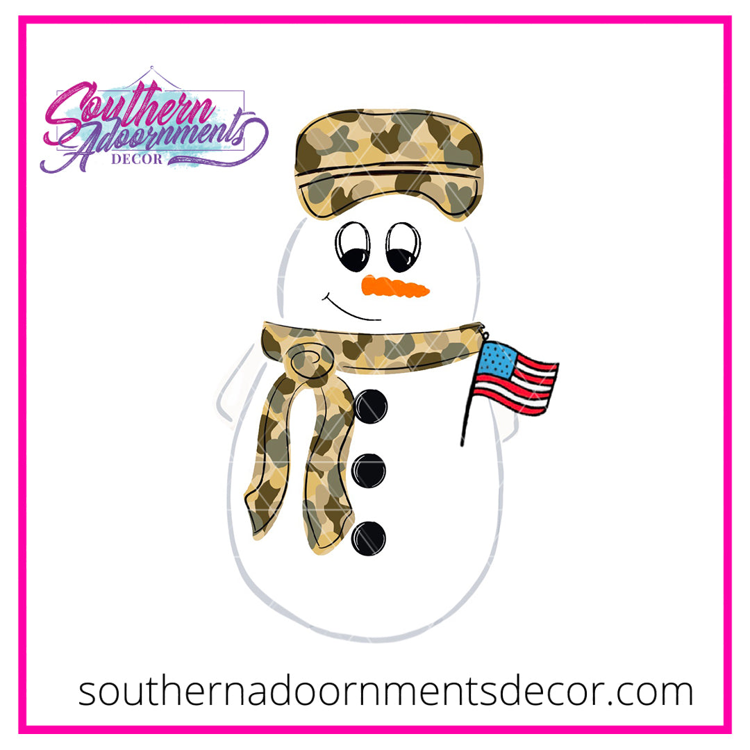 Military Snow Soldier Blank