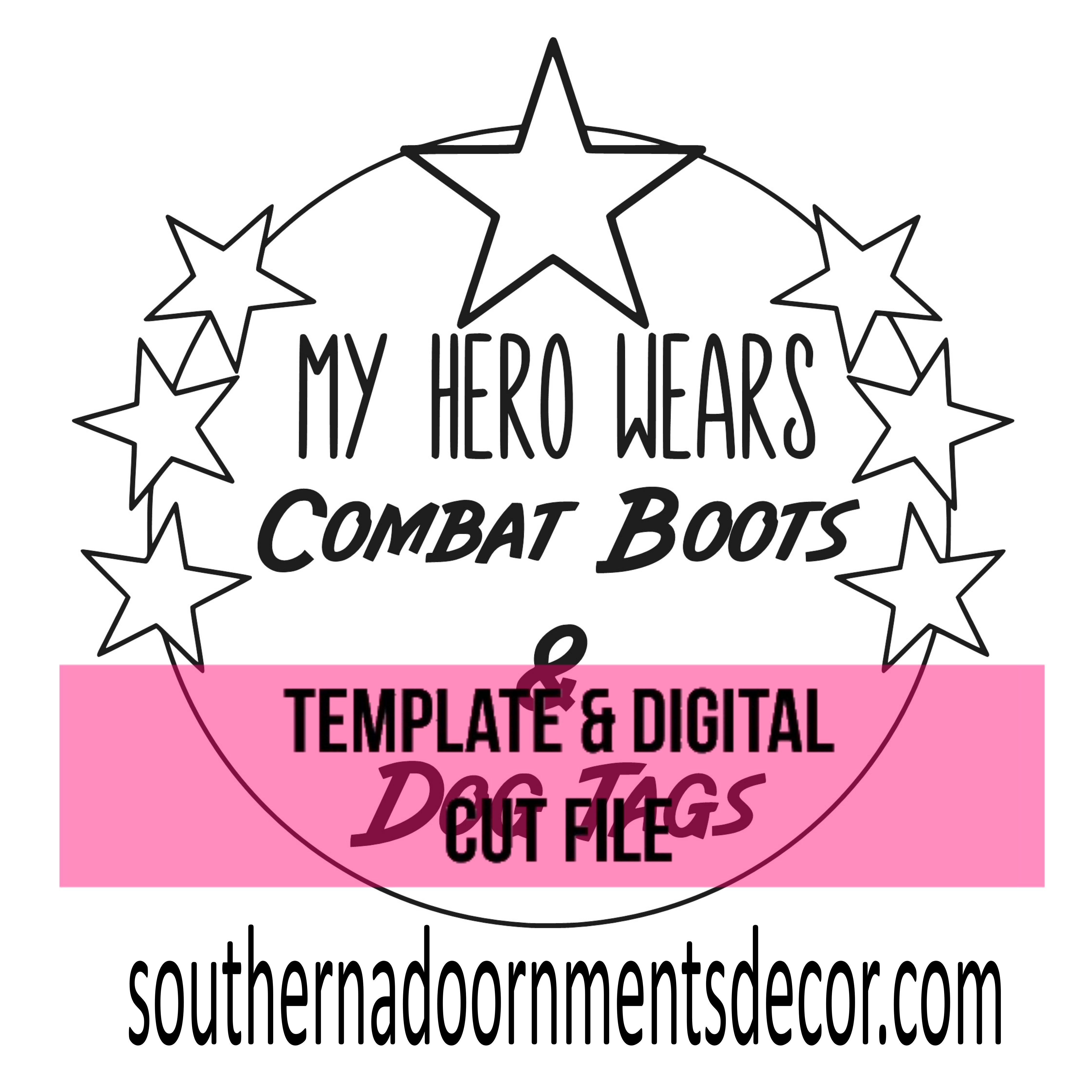 My Hero Template & Digital Cut File