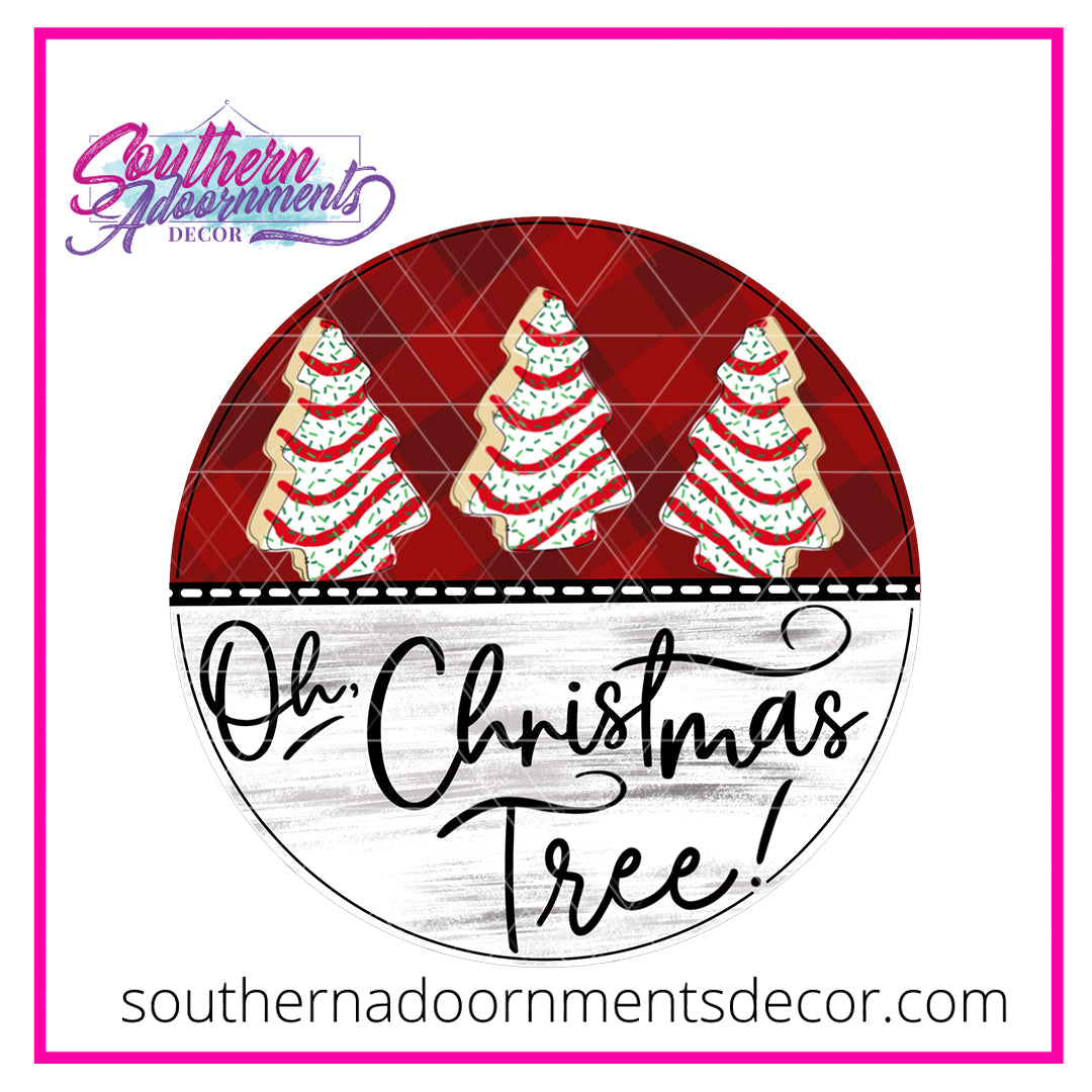 Oh Christmas Tree Cakes Blank