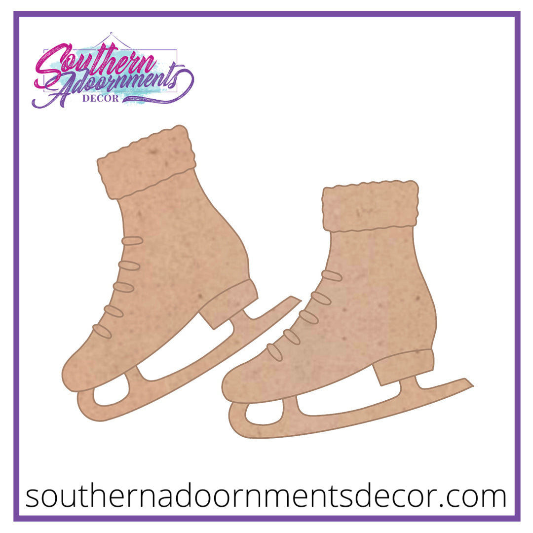 Pair of Ice Skates BLANK