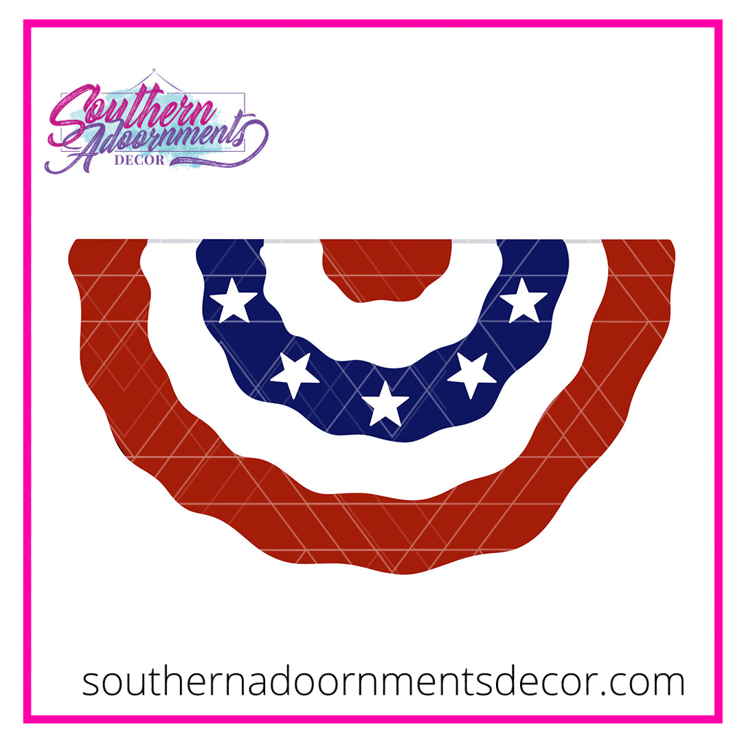 Patriotic Bunting Blank
