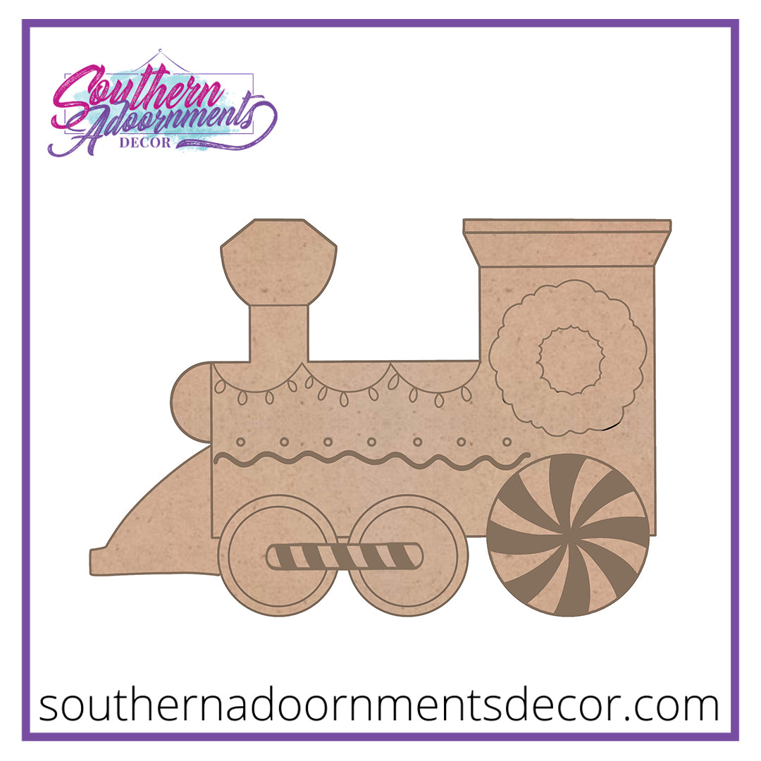 Peppermint Train Blank