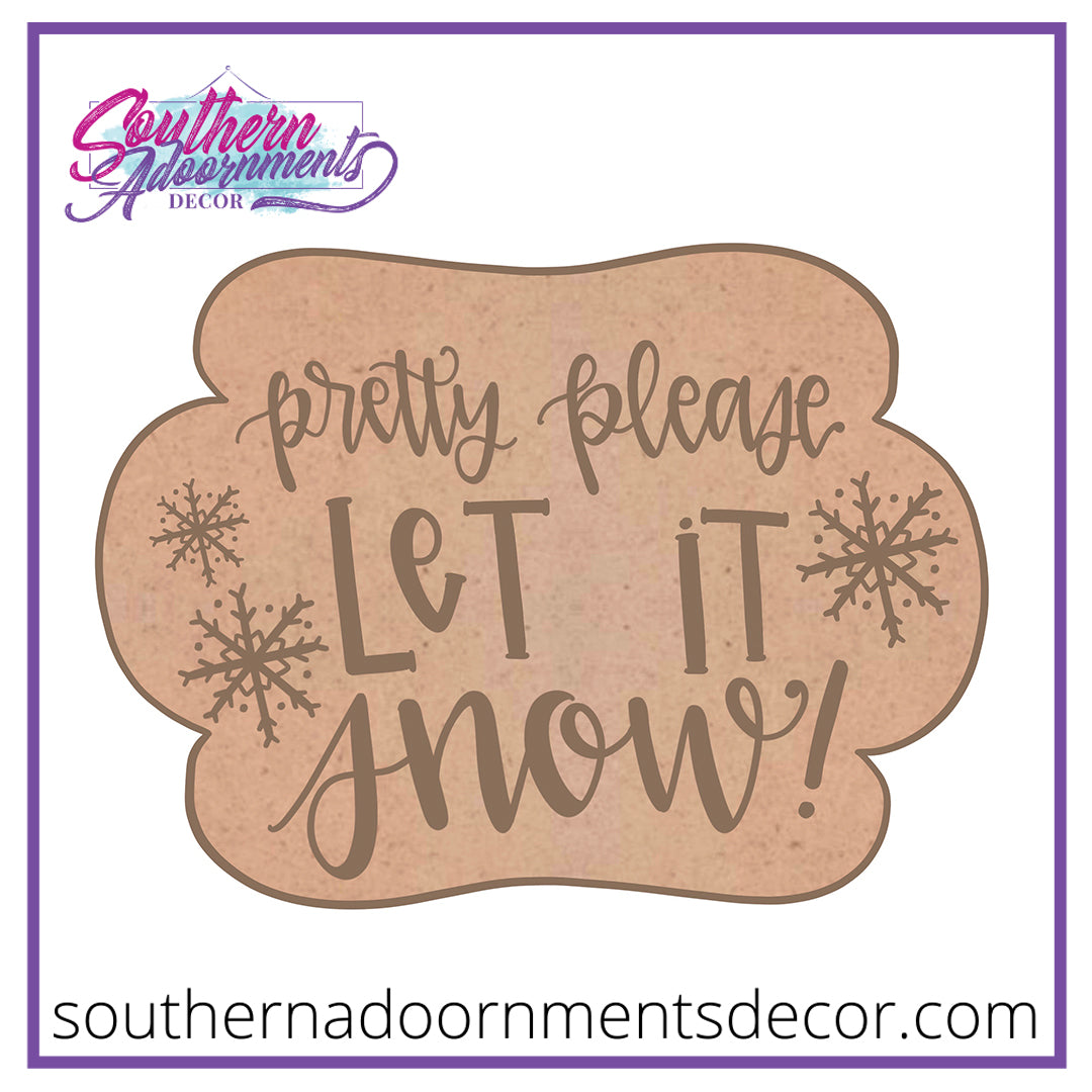 Pretty Please Snow Blank
