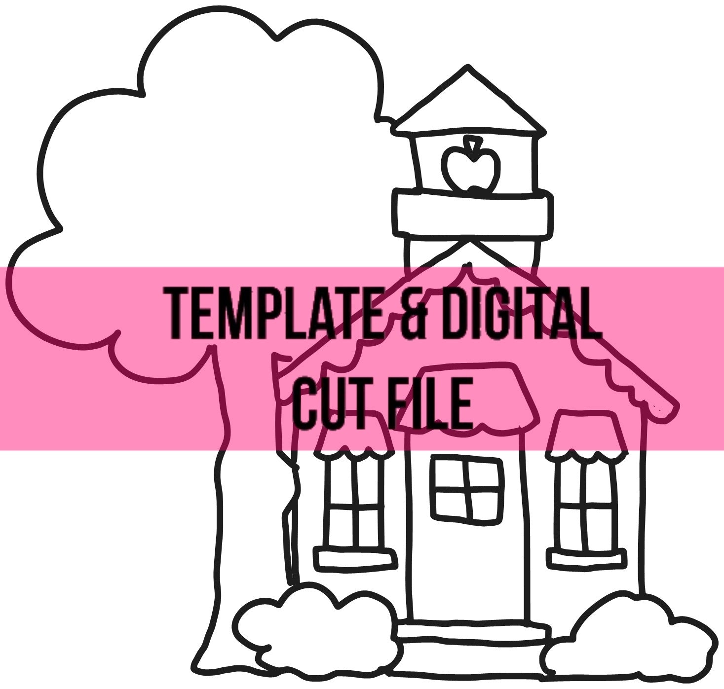 Schoolhouse Template Printable Schoolhouse Template Printable