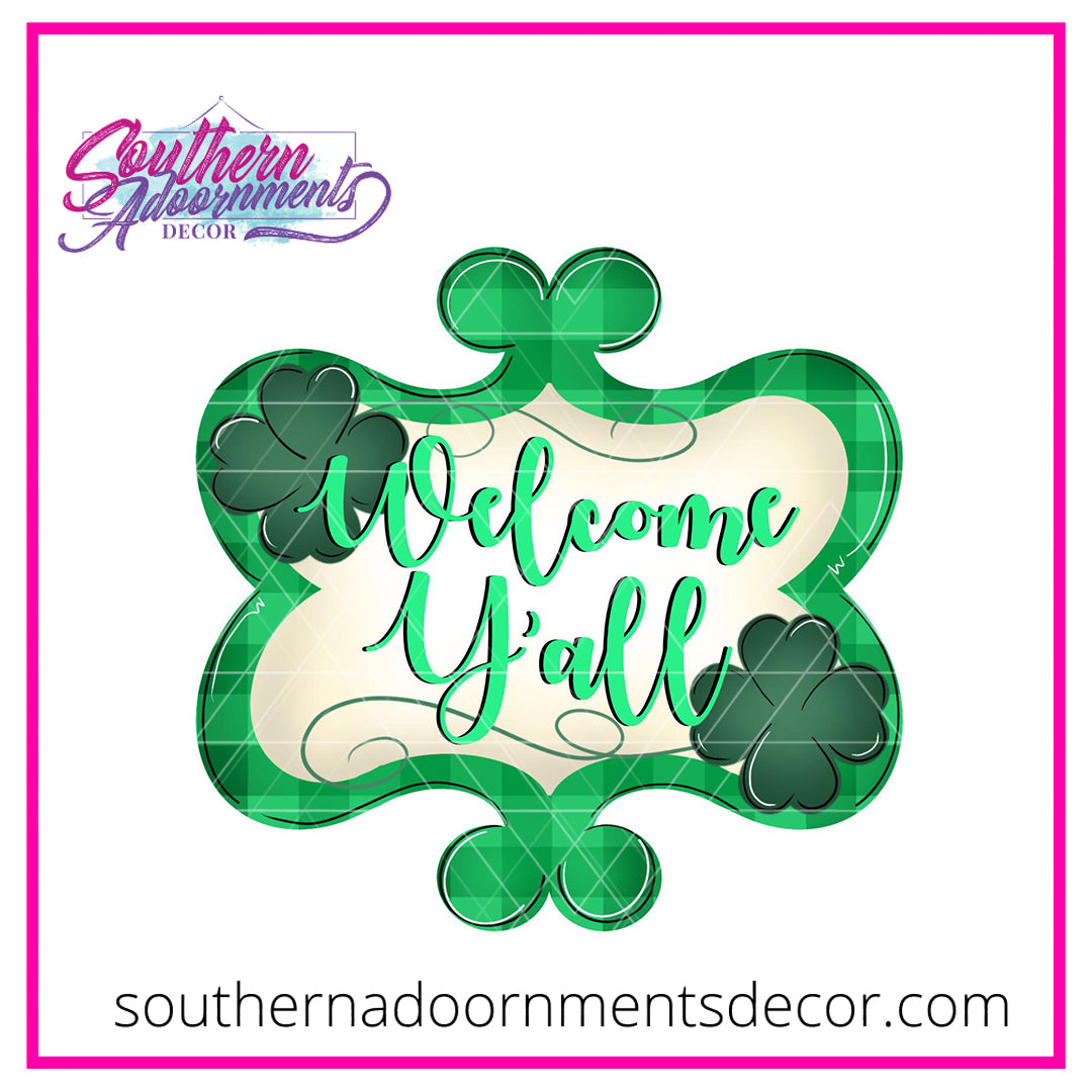 Shamrock Funky Frame Blank