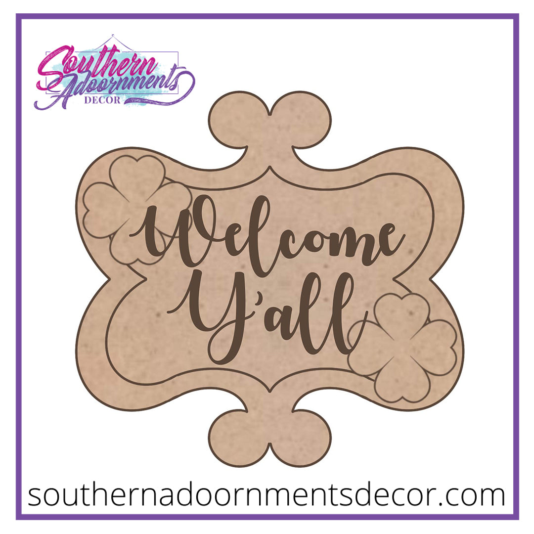 Shamrock Funky Frame Blank