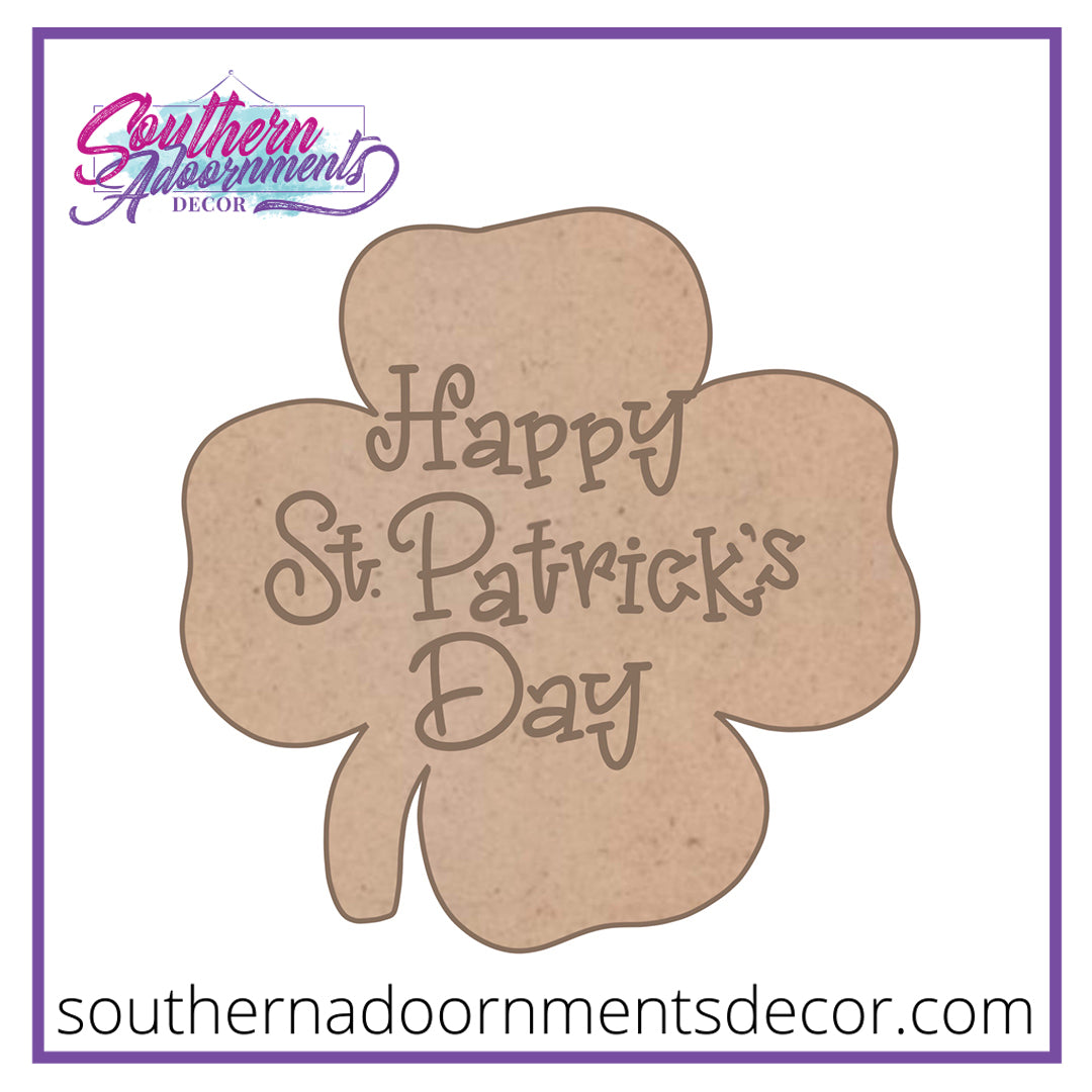 Shamrock Wooden Blank