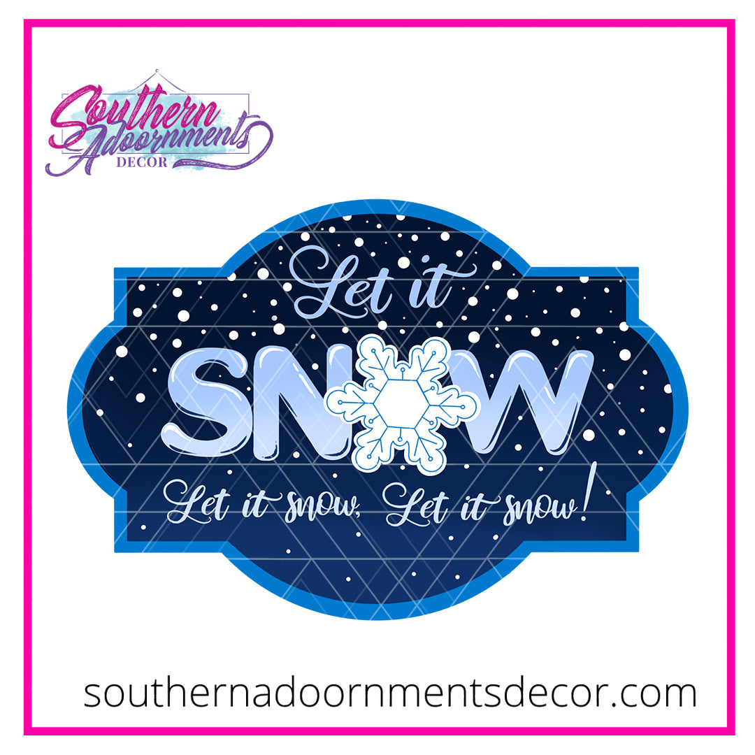 Snow Lyric Sign Blank